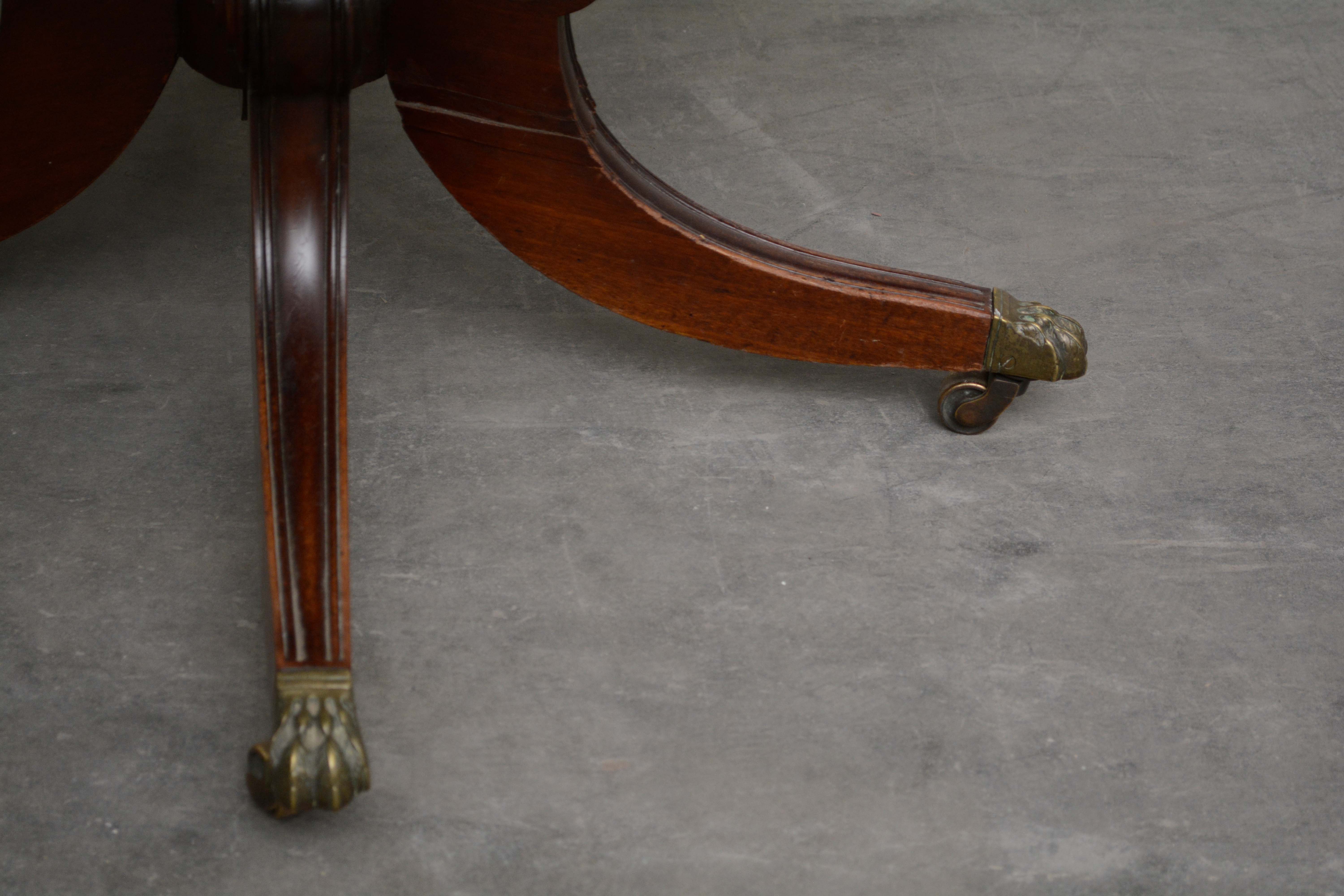 George III Style Mahogany Circular Breakfast Table, 20th Century