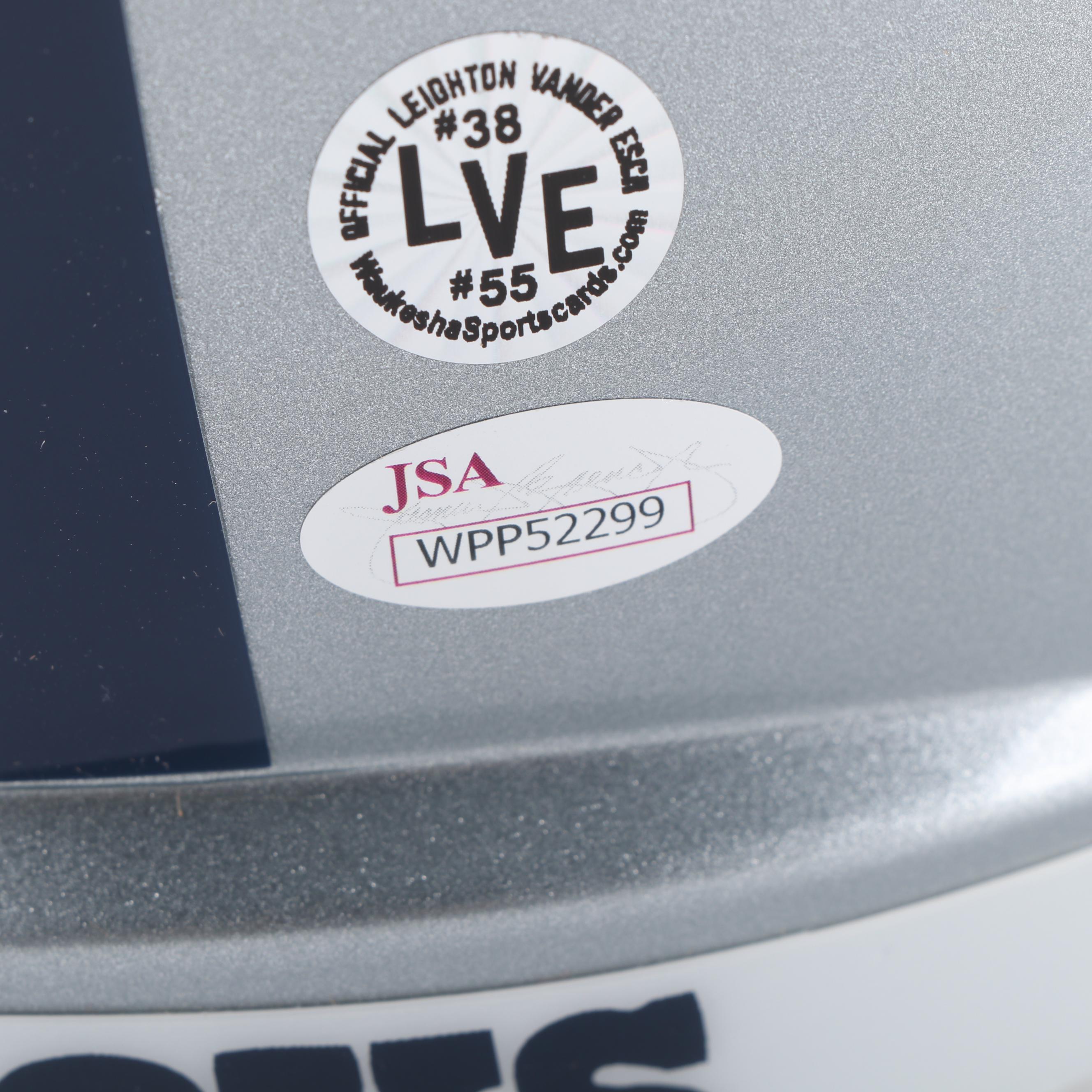 Leighton Vander Esch Autographed Dallas Cowboys Replica Helmet - JSA COA