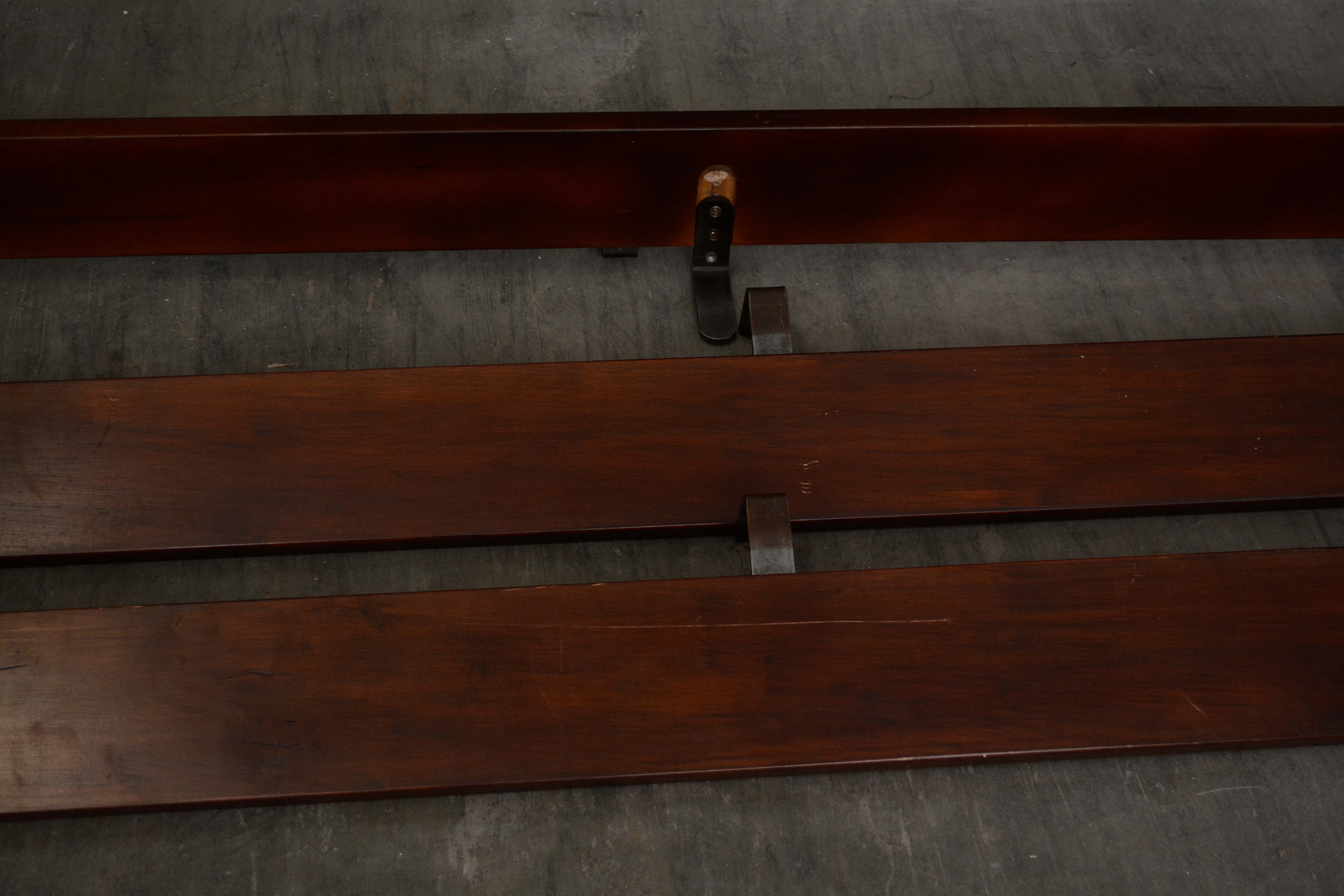 Federal Style Mahogany King Size Bed Frame, Early/Mid 20th Century
