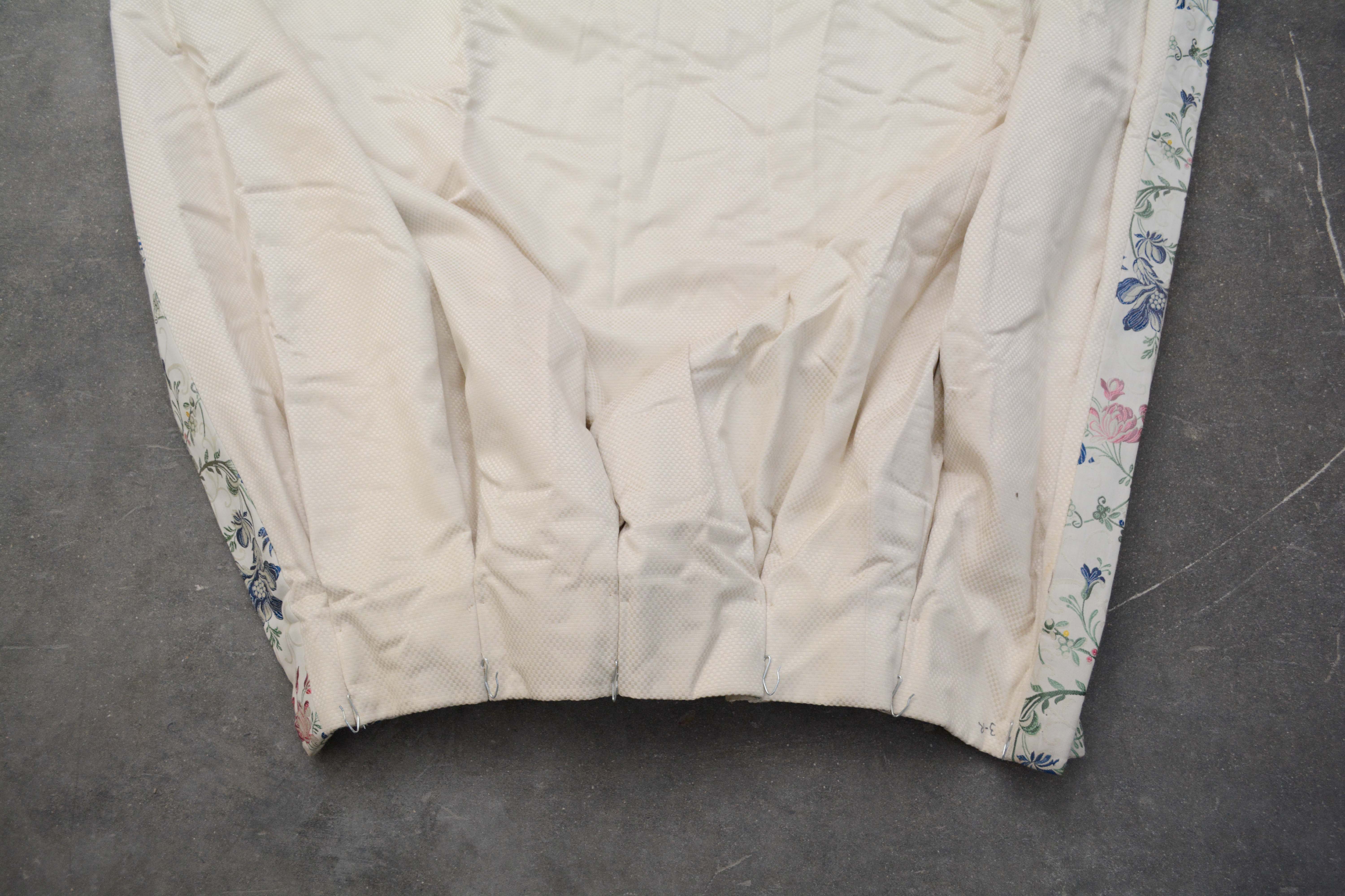 Floral Arabesque Jacquard Lined Drapery Panels