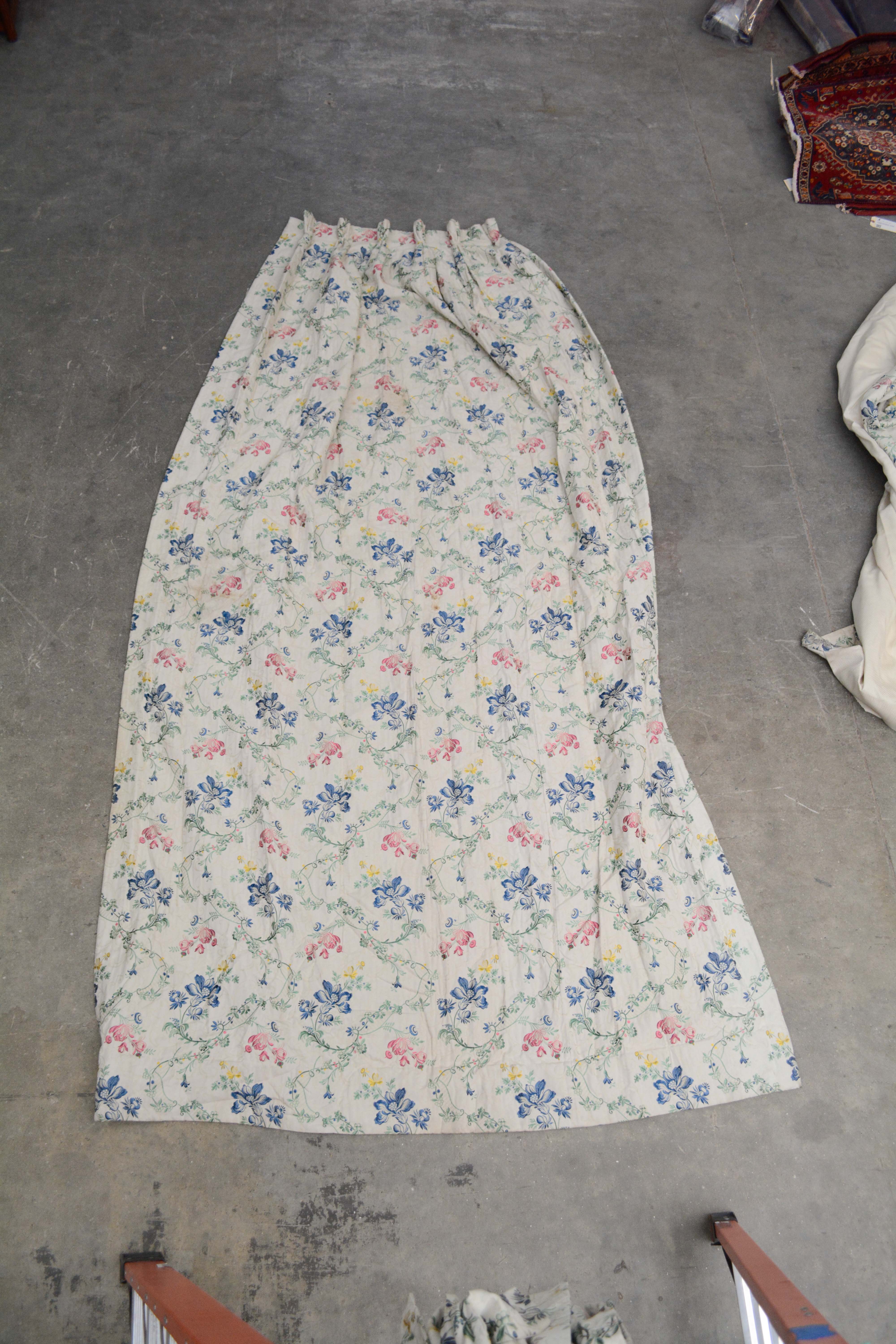 Floral Arabesque Jacquard Lined Drapery Panels