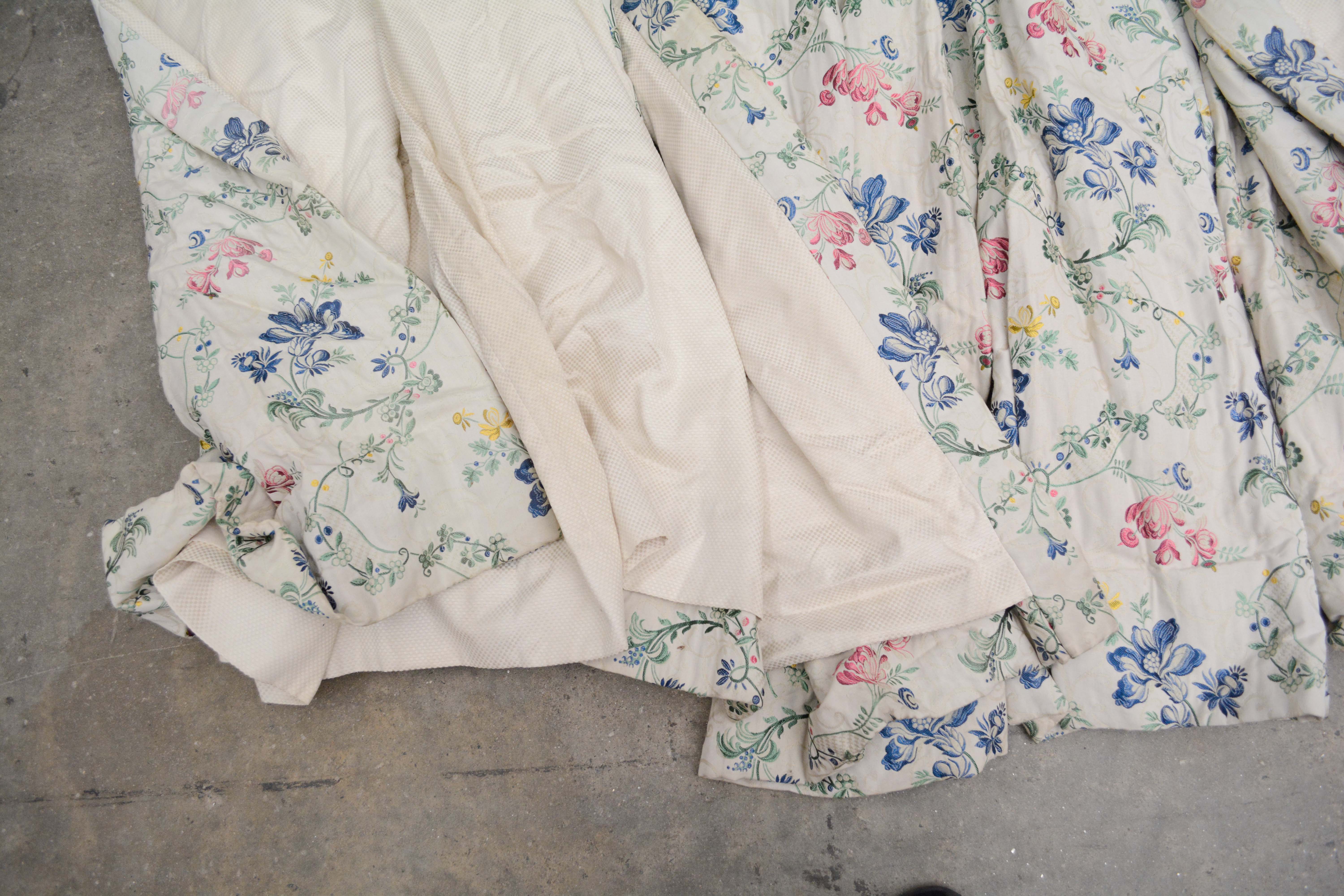 Floral Arabesque Jacquard Lined Drapery Panels