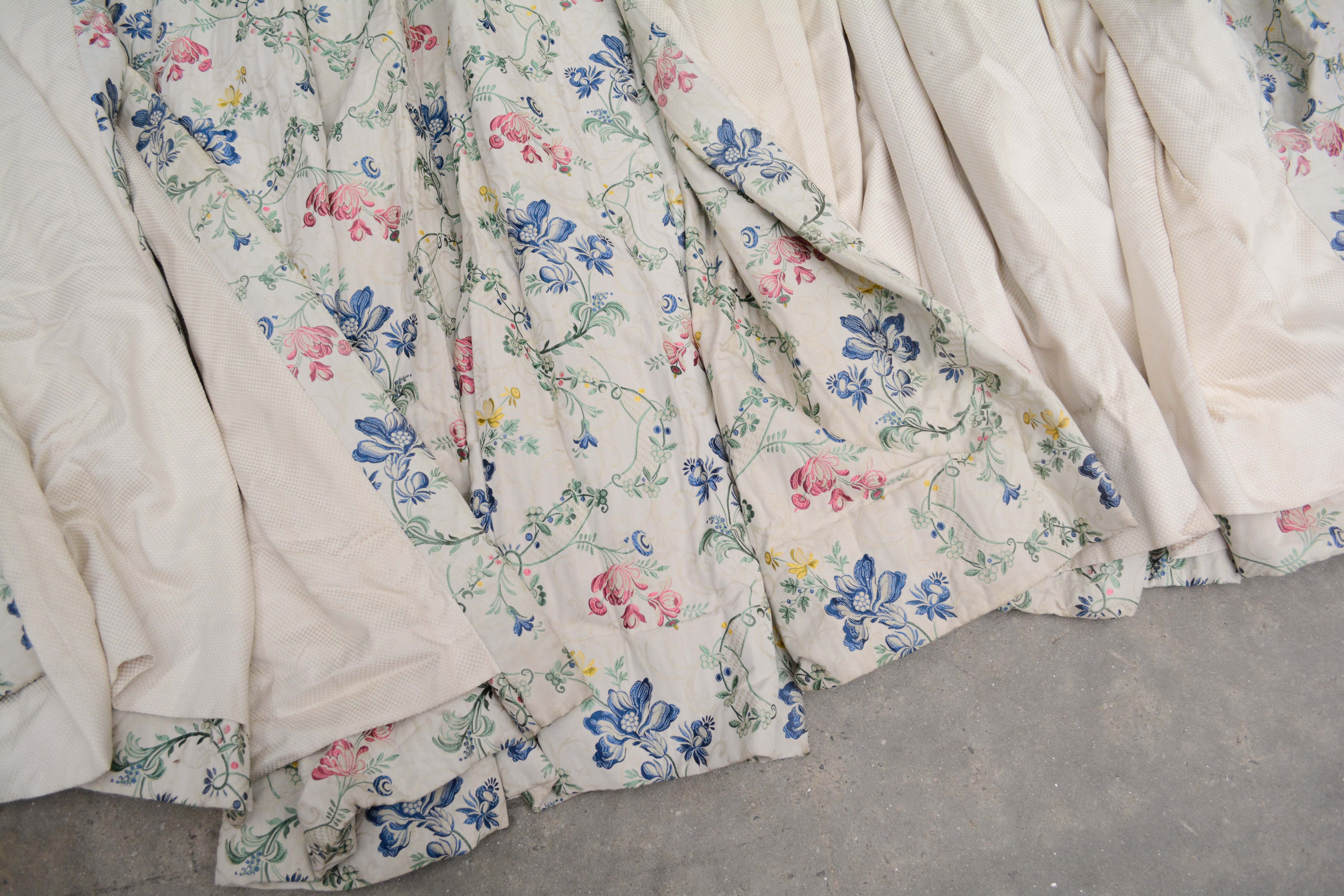 Floral Arabesque Jacquard Lined Drapery Panels