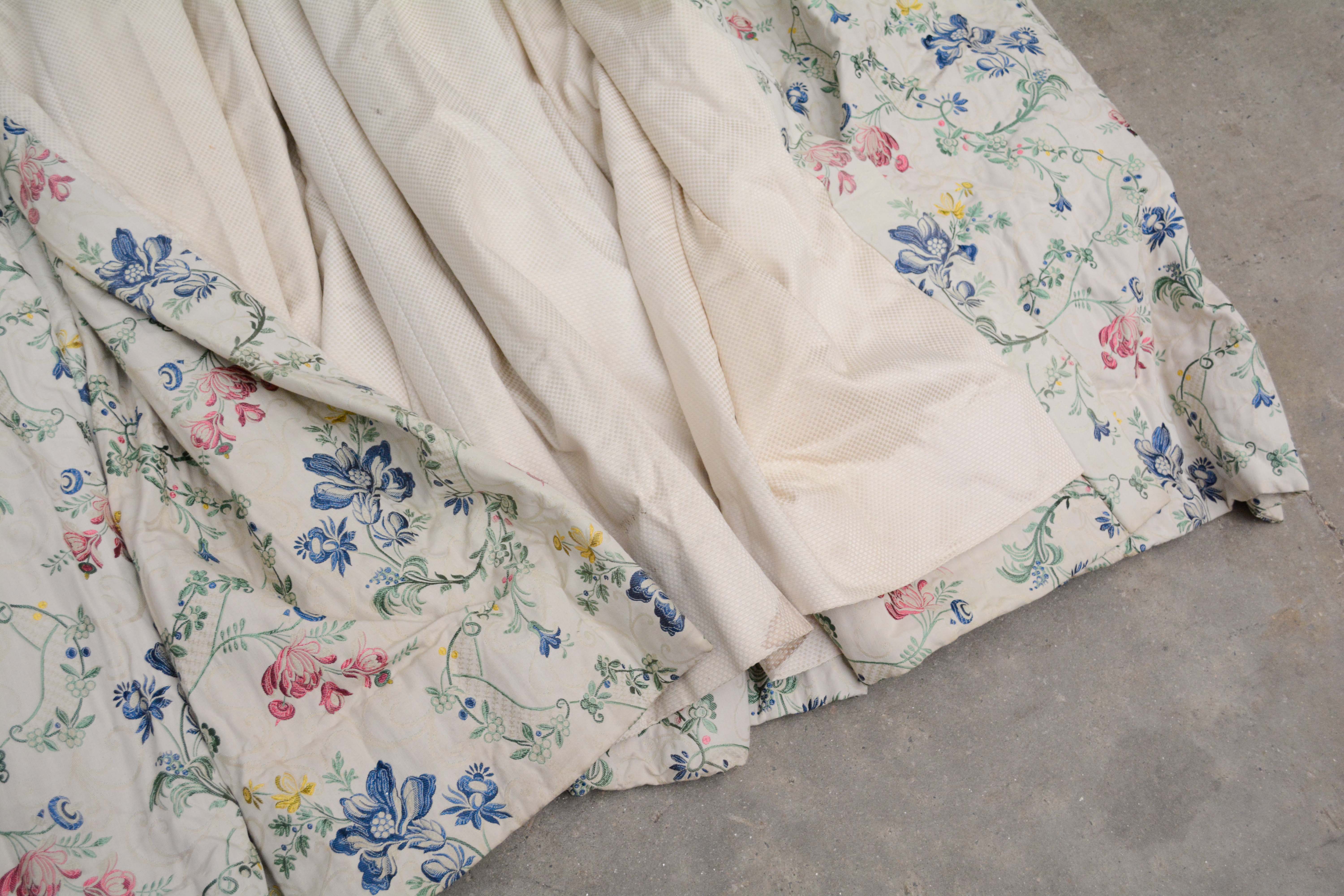 Floral Arabesque Jacquard Lined Drapery Panels