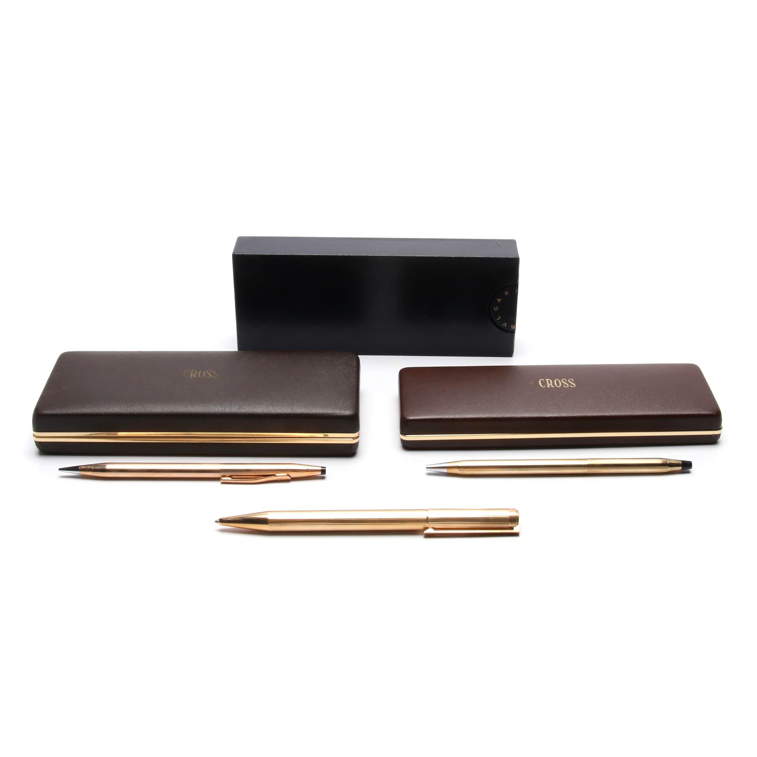 Cross Gold Filled and S.T. Dupont Ballpoint Pens and Pencil