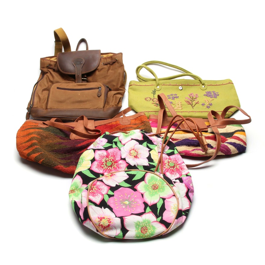 Eddie Bauer Backpack and Manuel Canovas Handbags, Shoulder Bags and More