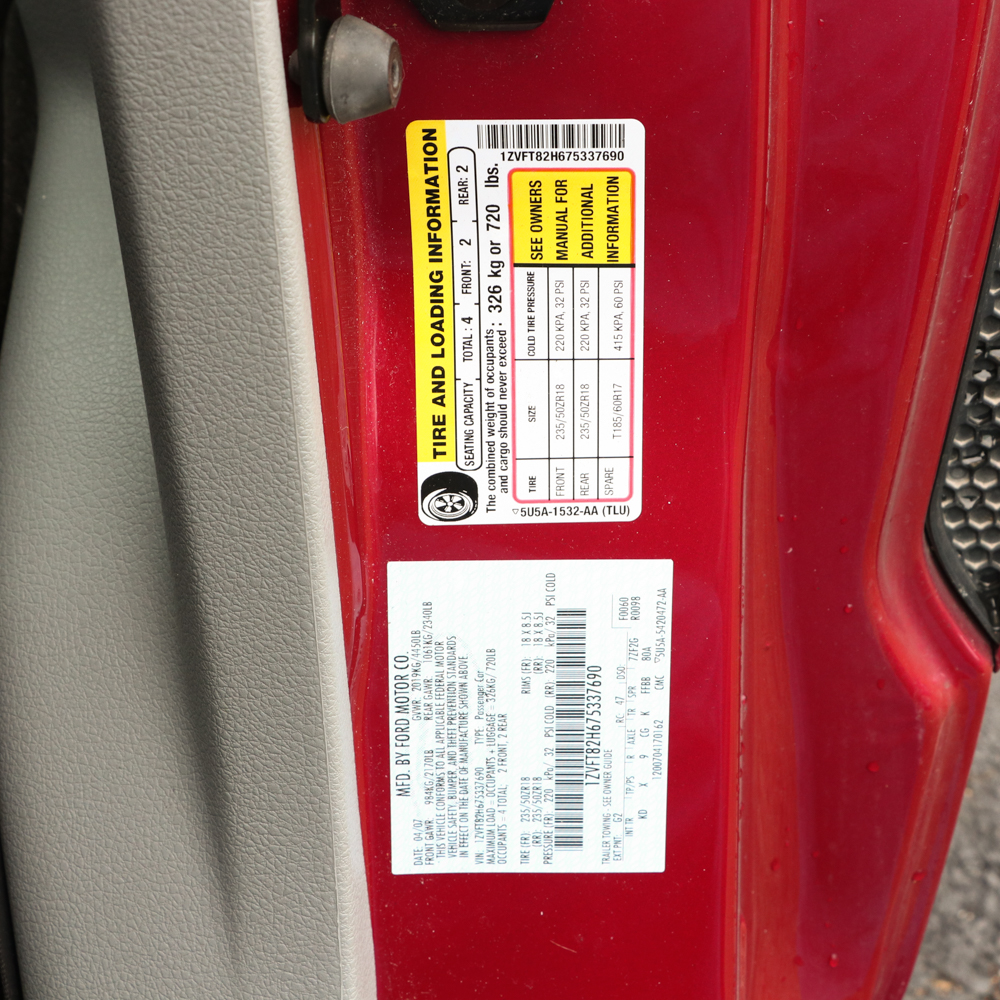 2007 Ford Mustang GT California Series