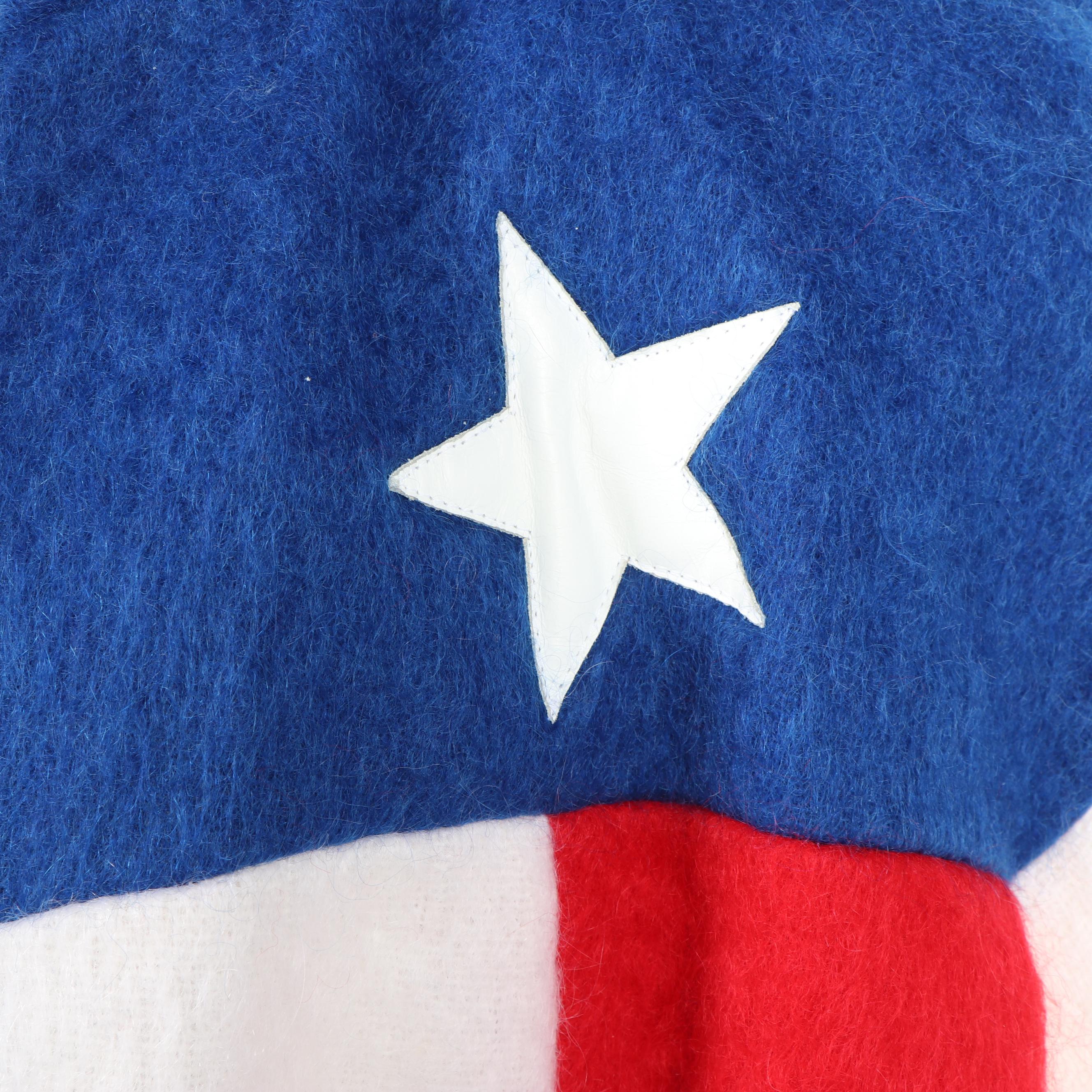 Women's Vintage Dolores' Unique Designs Flag of Texas Mohair Blend Jacket