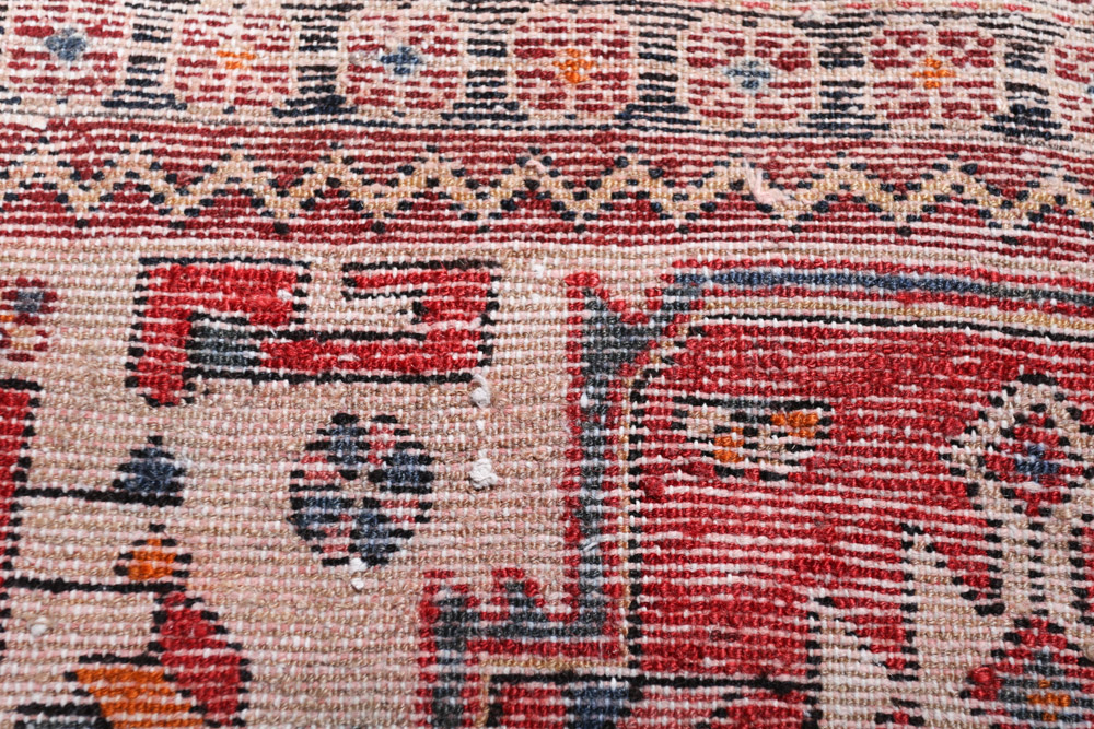 Hand-Knotted Persian Qashqai Wool Rug