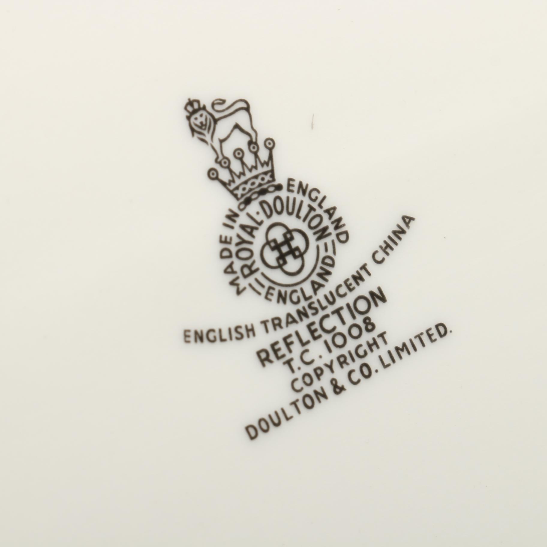 Royal Doulton "Reflection" Translucent China Dinnerware