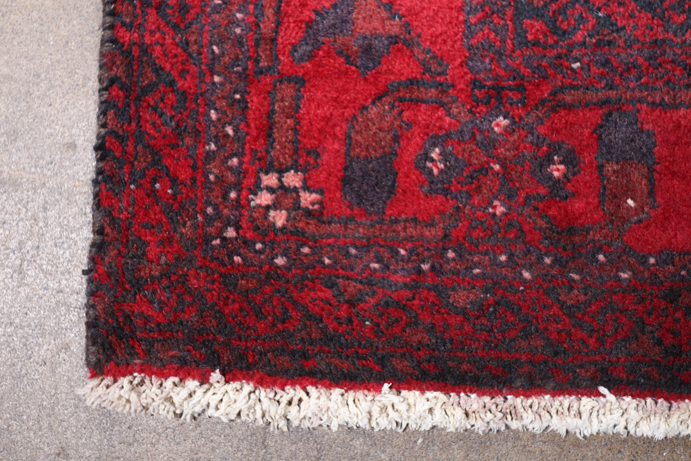 Hand-Knotted Baluch Wool Rug