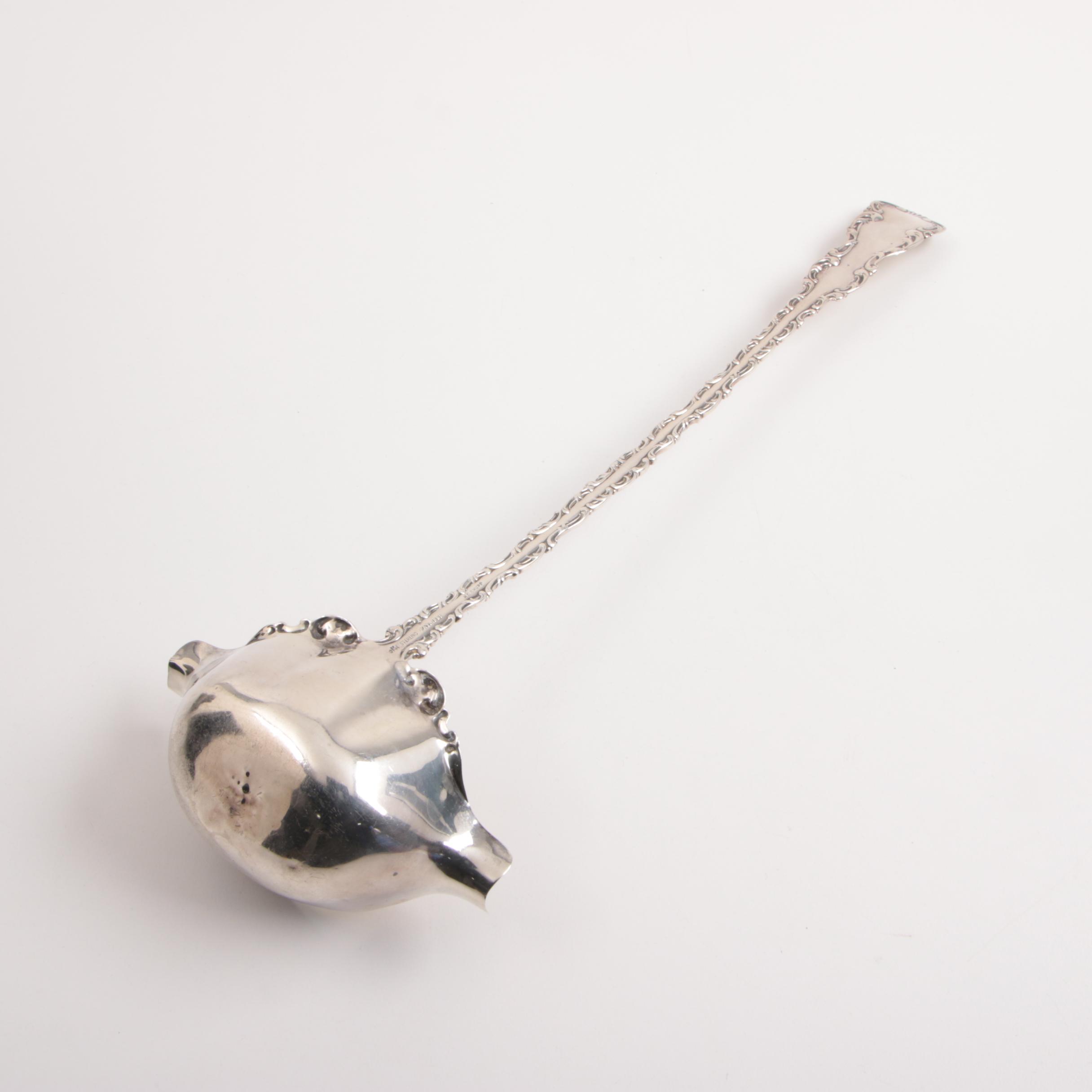 Antique Whiting Division Sterling Silver "Louis XV" Punch Ladle