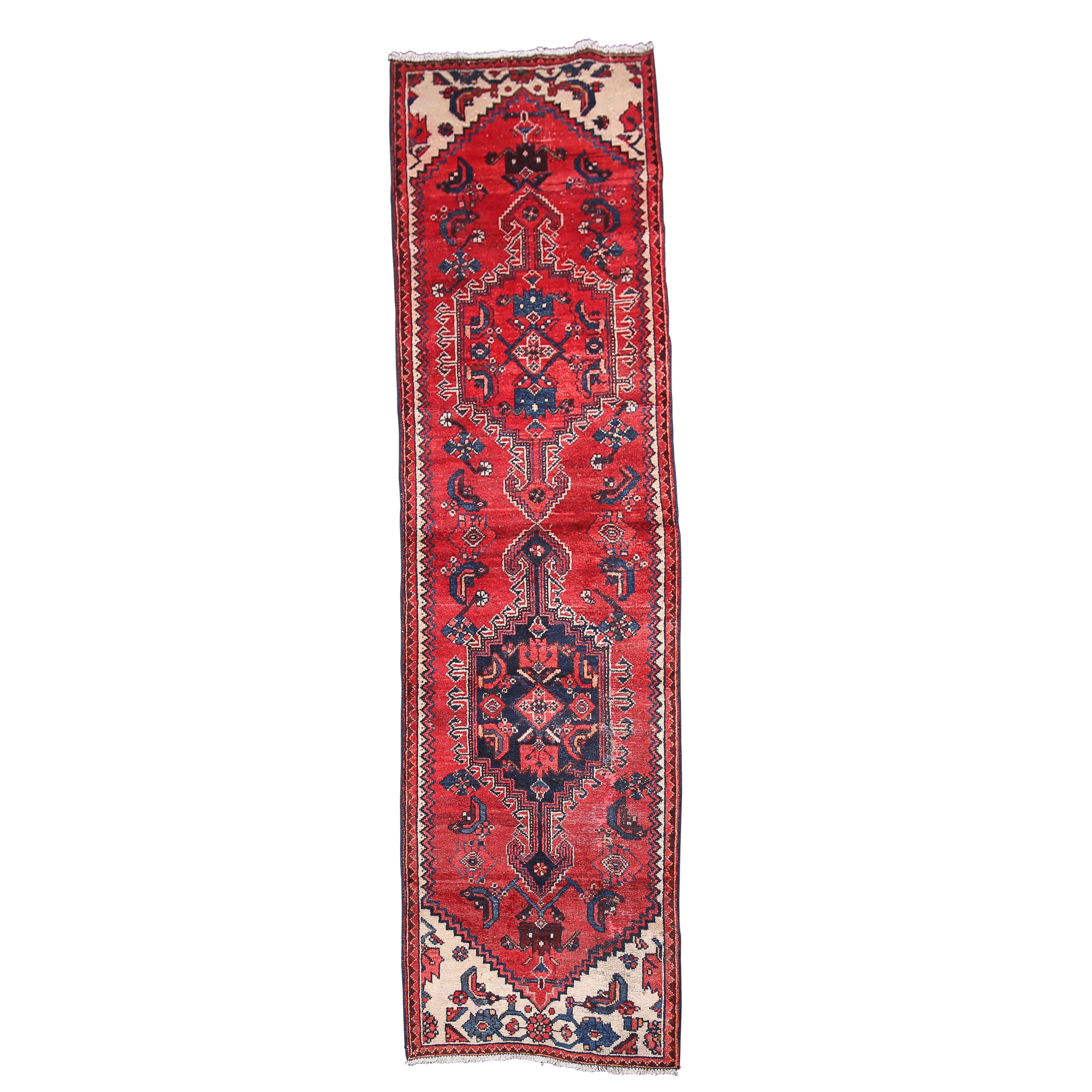 Hand-Knotted Persian Tuisarkan Wool Carpet Runner