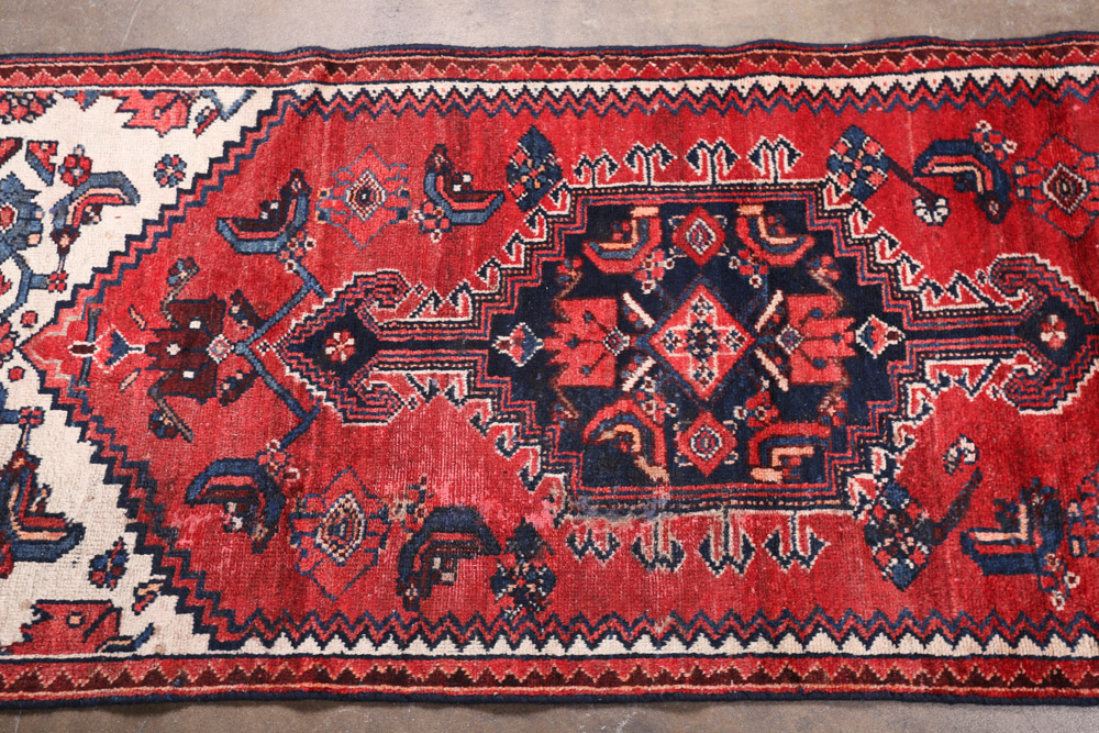 Hand-Knotted Persian Tuisarkan Wool Carpet Runner