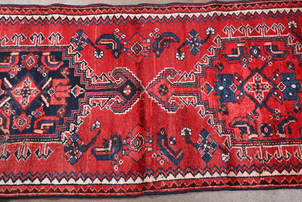 Hand-Knotted Persian Tuisarkan Wool Carpet Runner