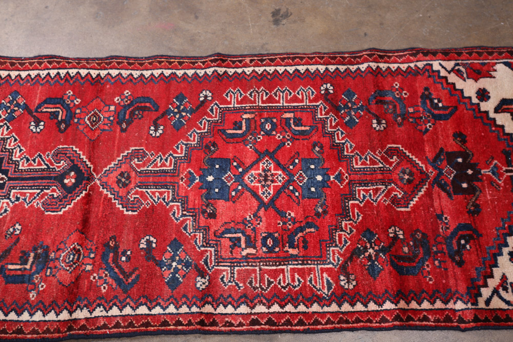 Hand-Knotted Persian Tuisarkan Wool Carpet Runner