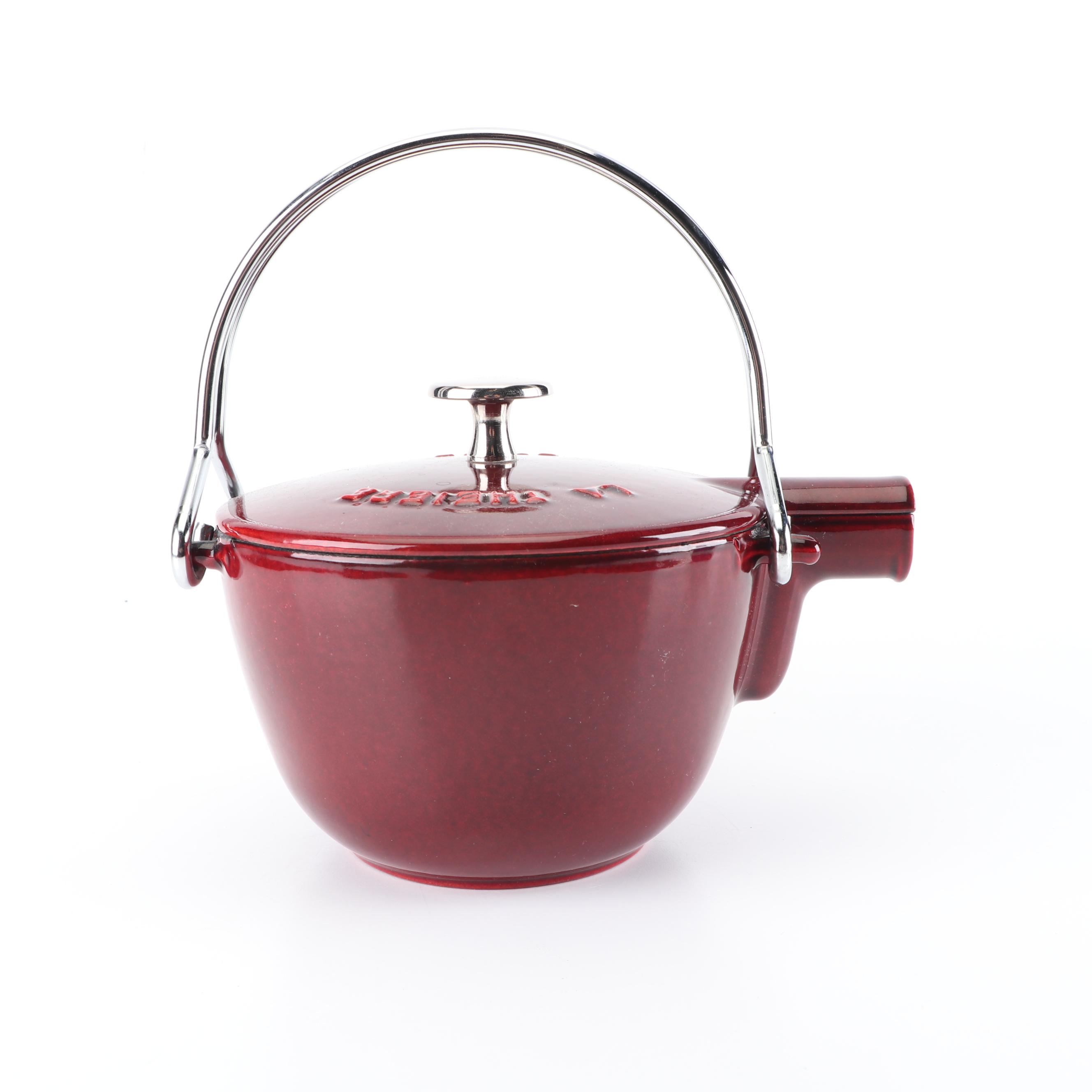 Staub "La Theiere" Cast Iron Round Tea Kettle