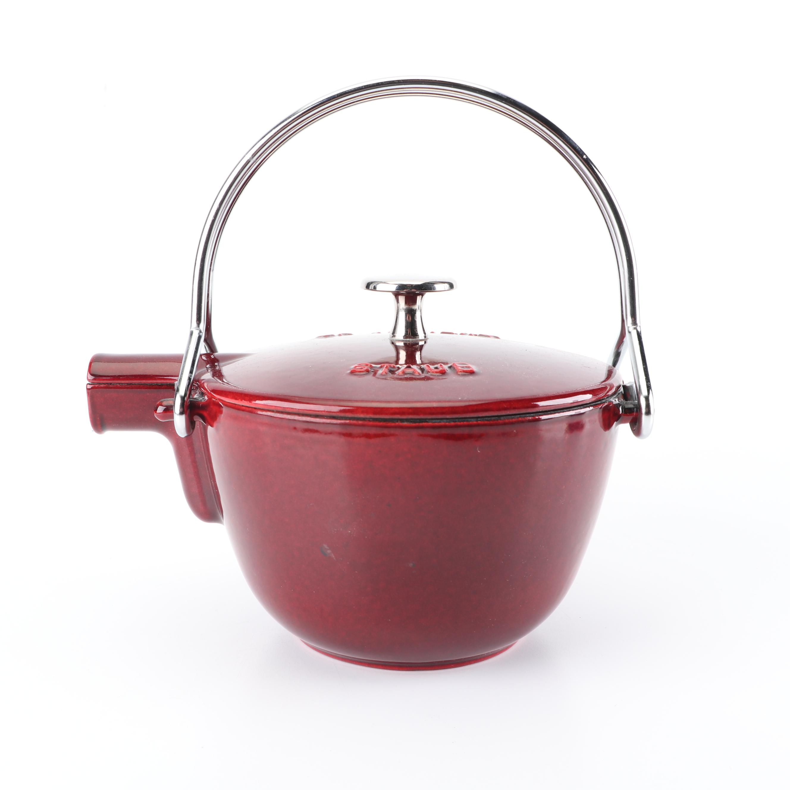 Staub "La Theiere" Cast Iron Round Tea Kettle