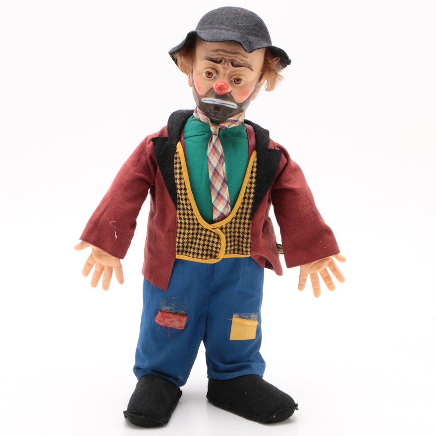 Emmett Kelly's "Willie the Clown" Doll and Box, Circa 1950s
