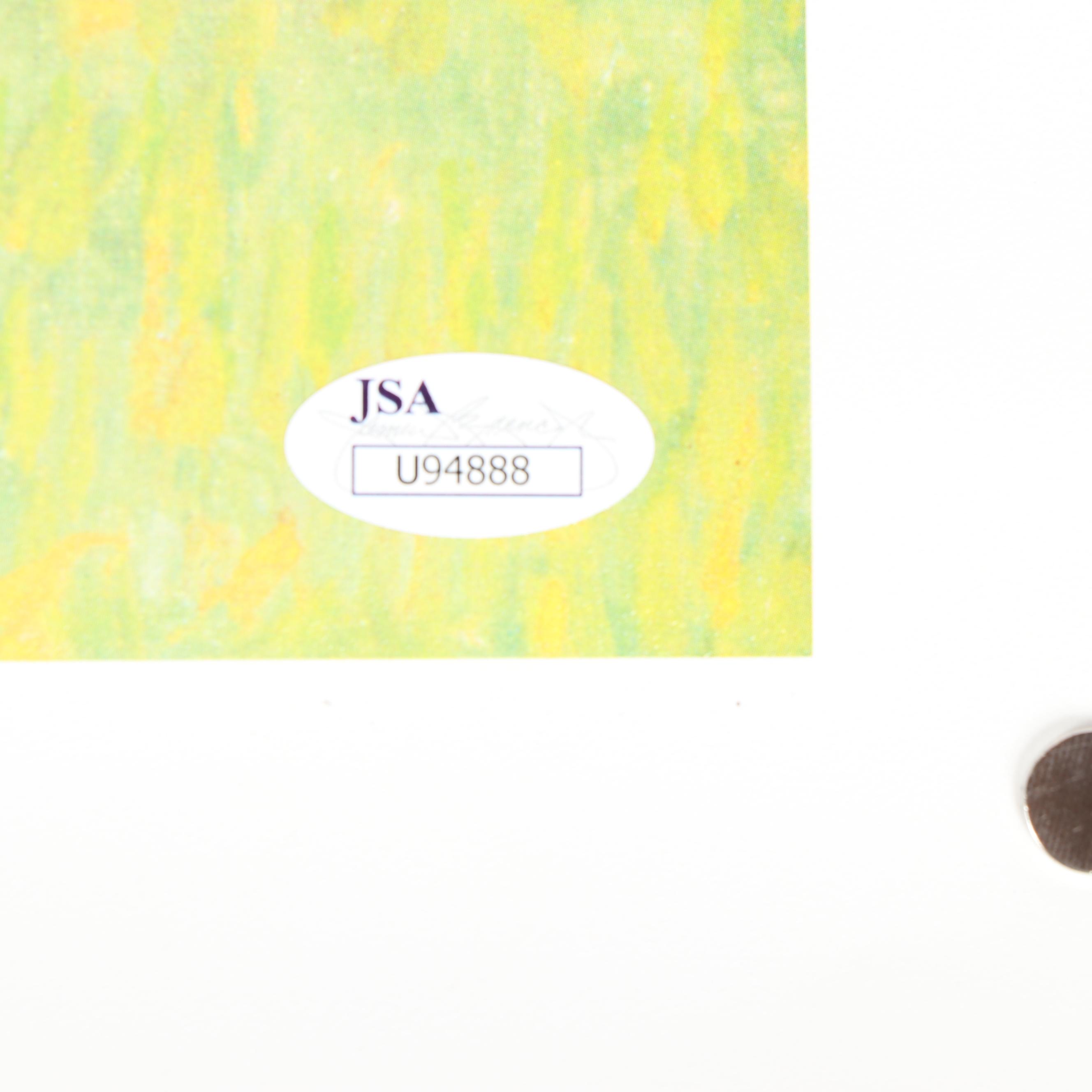 Brooks Robinson Autographed Norman Rockwell Print - JSA COA