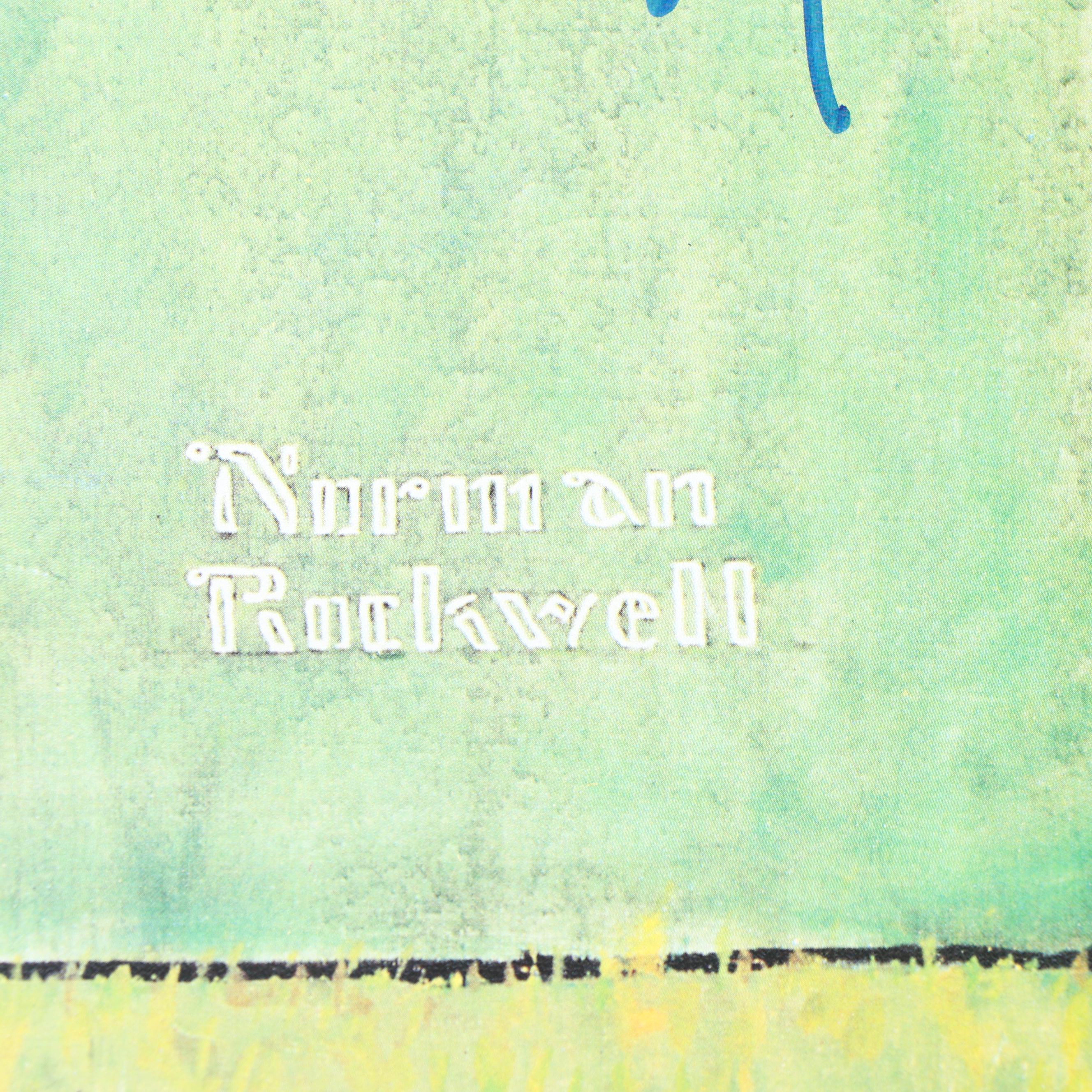 Brooks Robinson Autographed Norman Rockwell Print - JSA COA