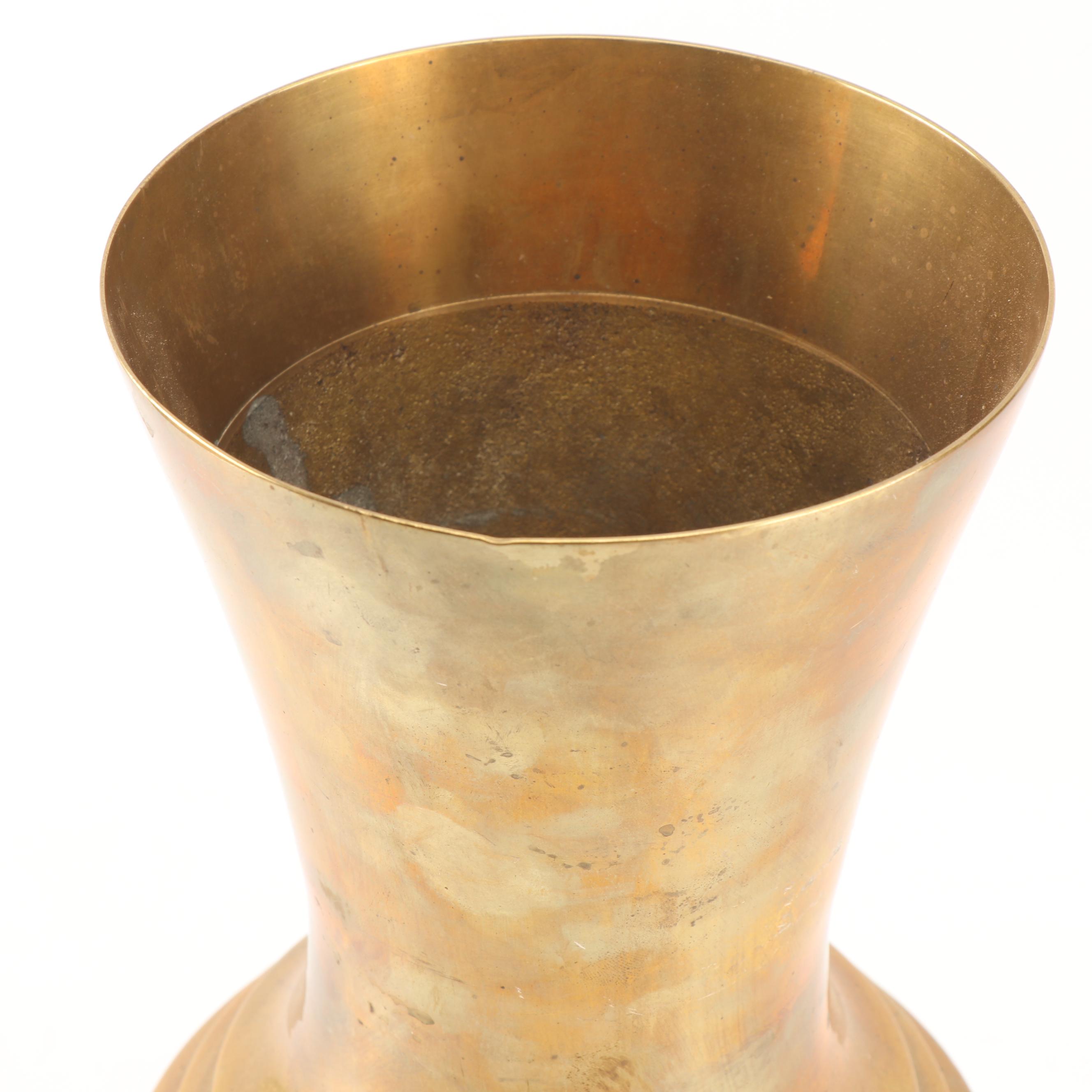 Brass and Copper Chargers, Vase and Decor