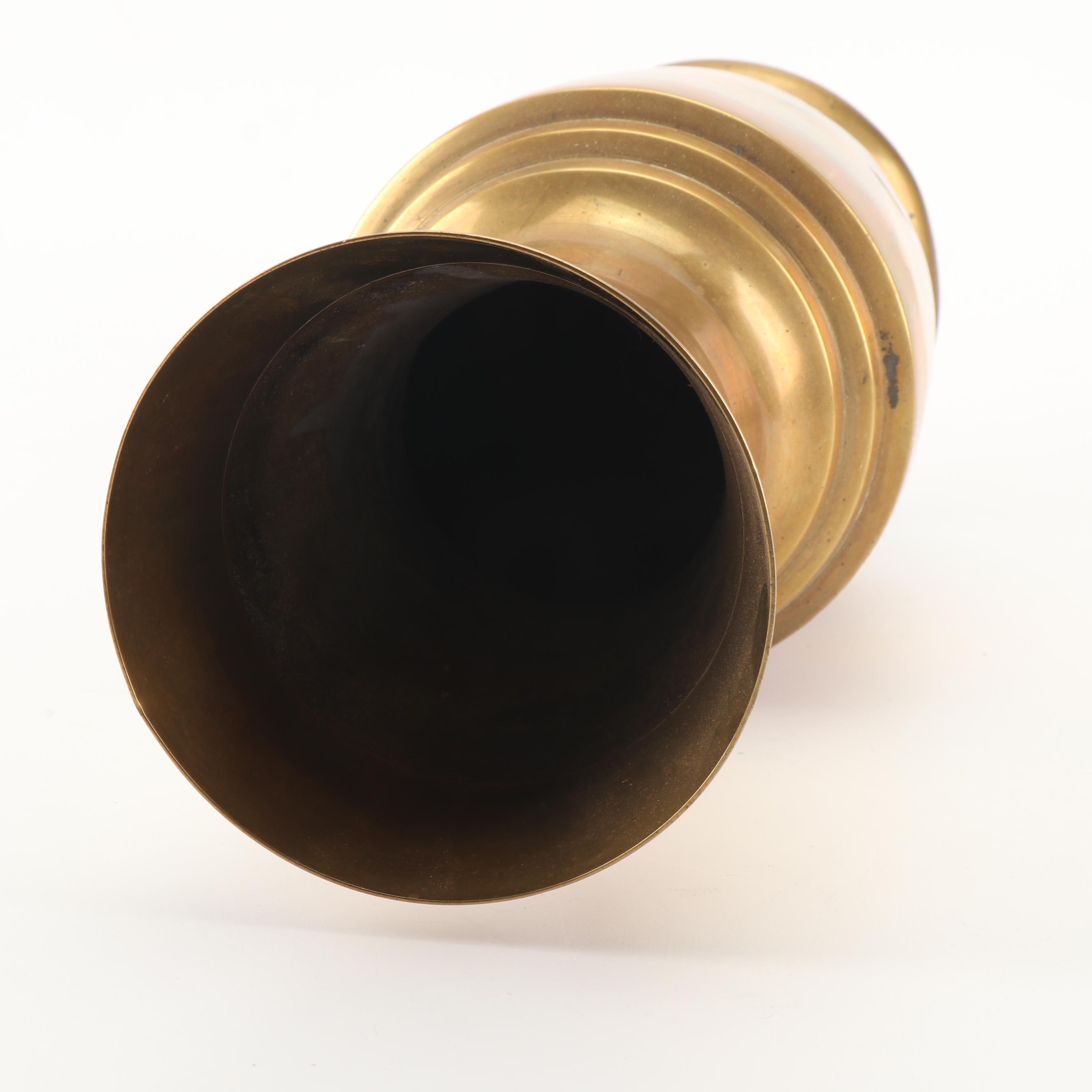 Brass and Copper Chargers, Vase and Decor