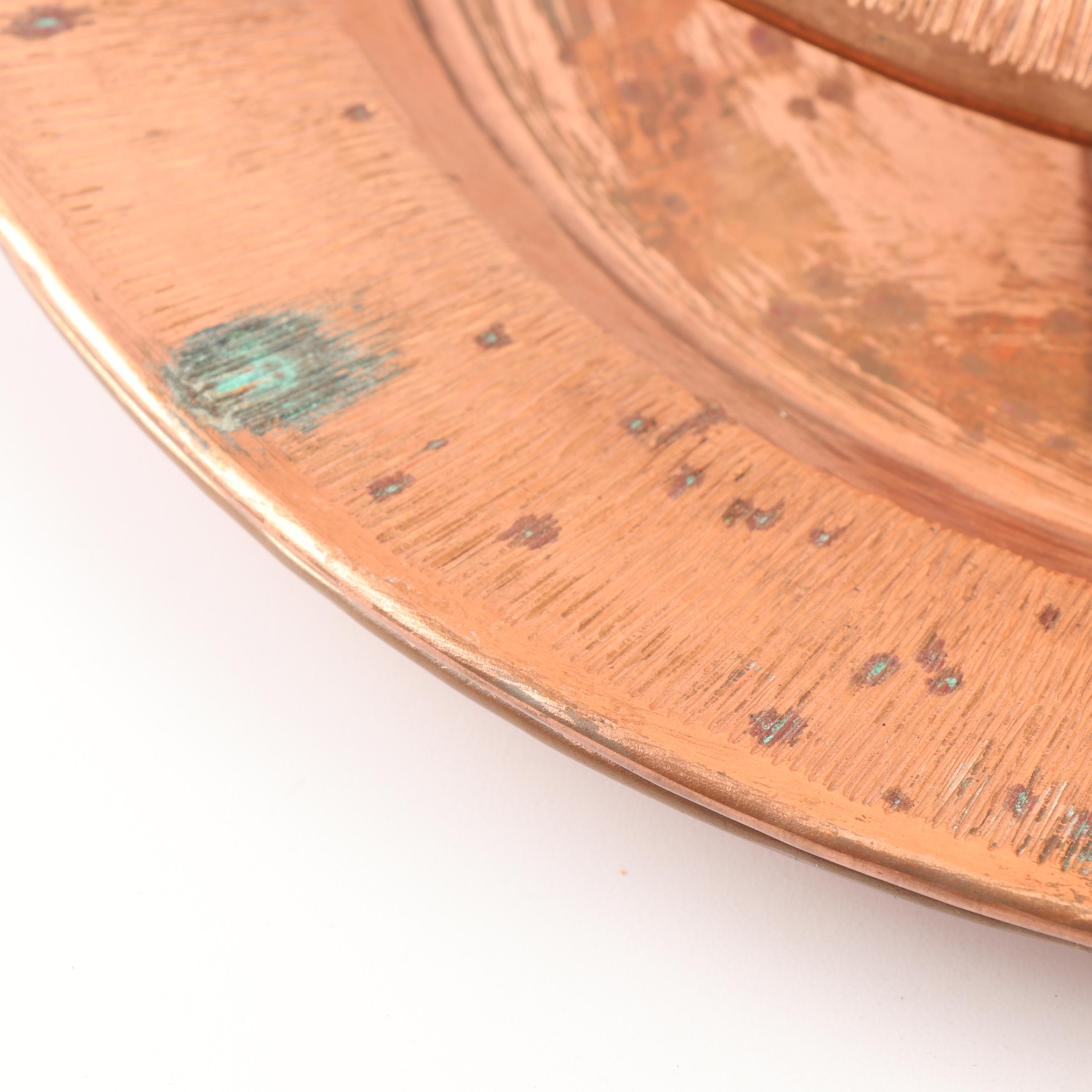 Brass and Copper Chargers, Vase and Decor