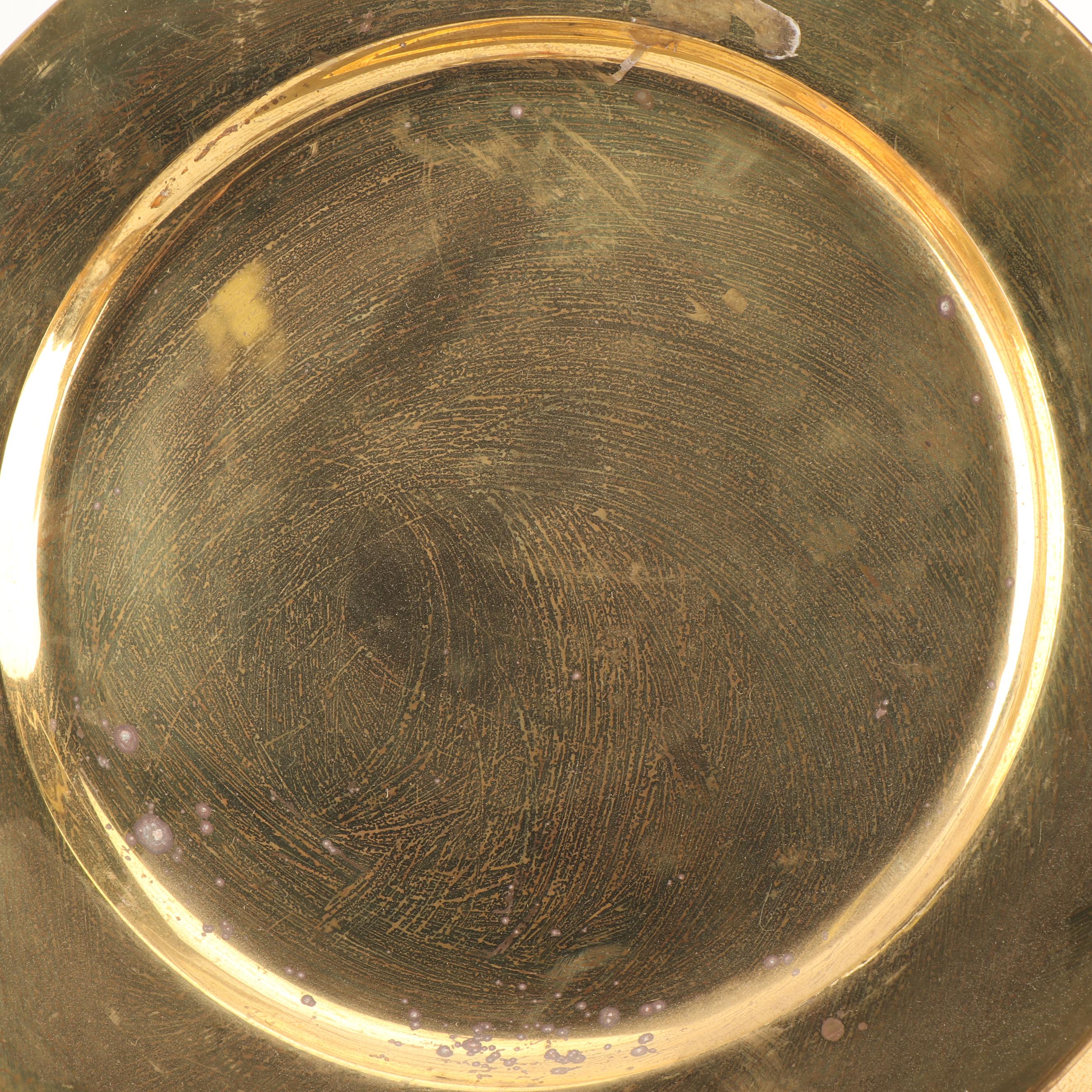 Brass and Copper Chargers, Vase and Decor