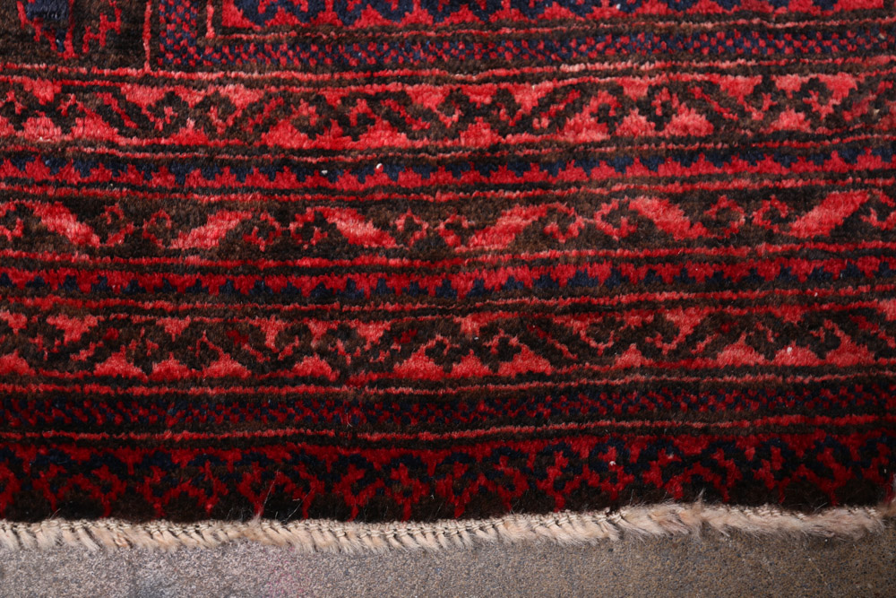 Hand-Knotted Baluch Prayer Rug