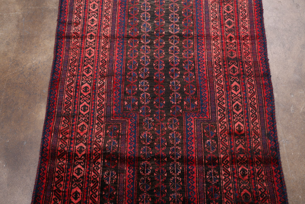 Hand-Knotted Baluch Prayer Rug