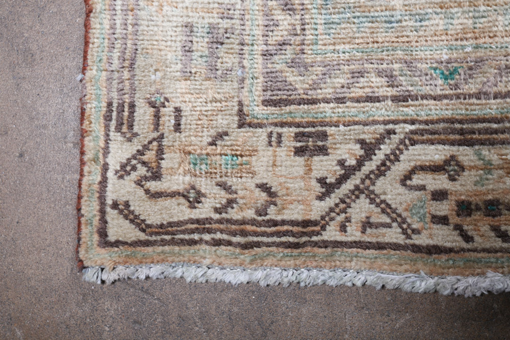 Hand-Knotted Persian Hamadan Wool Carpet Runner