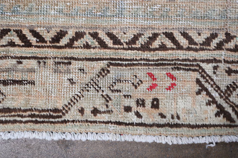 Hand-Knotted Persian Hamadan Wool Carpet Runner