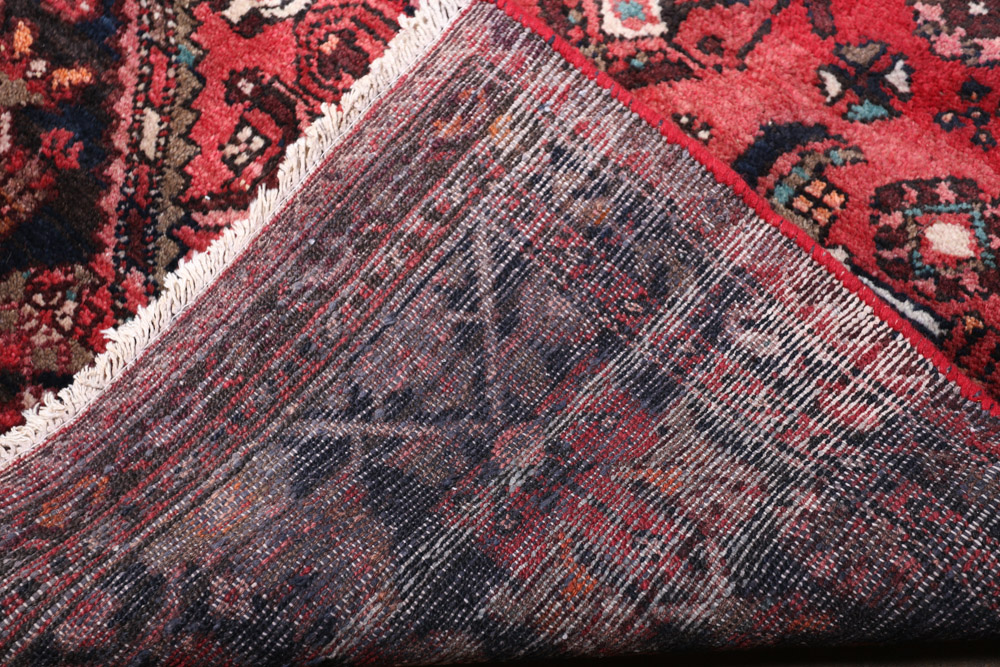 Hand-Knotted Persian Khamseh Wool Carpet Runner