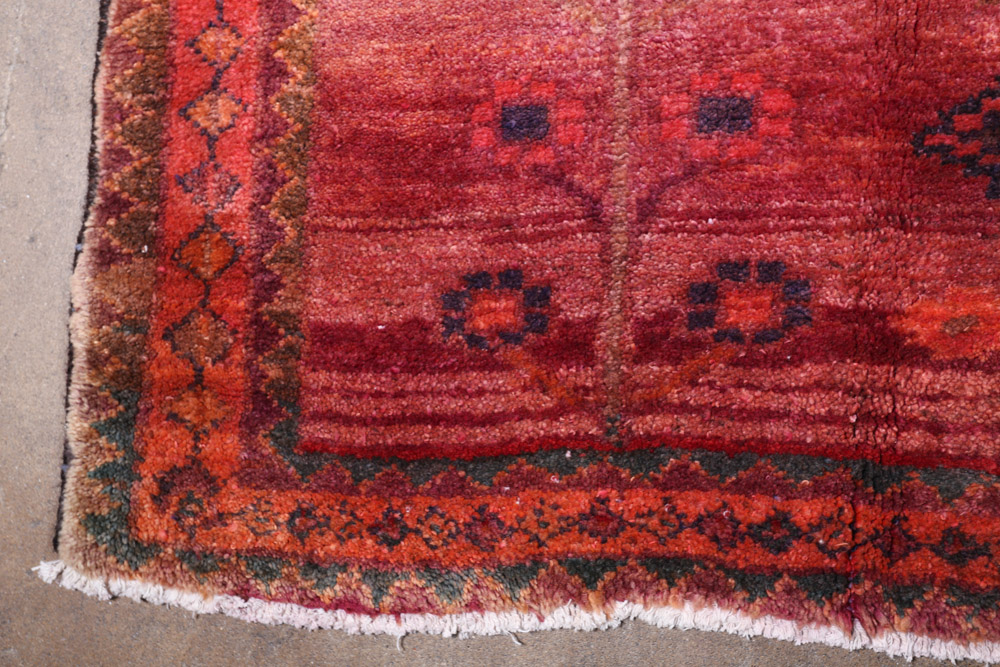 Hand-Knotted Persian Kharaghan Wool Rug