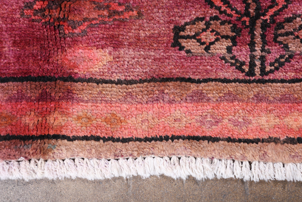 Hand-Knotted Persian Kharaghan Wool Rug