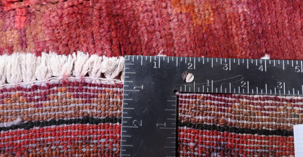 Hand-Knotted Persian Kharaghan Wool Rug