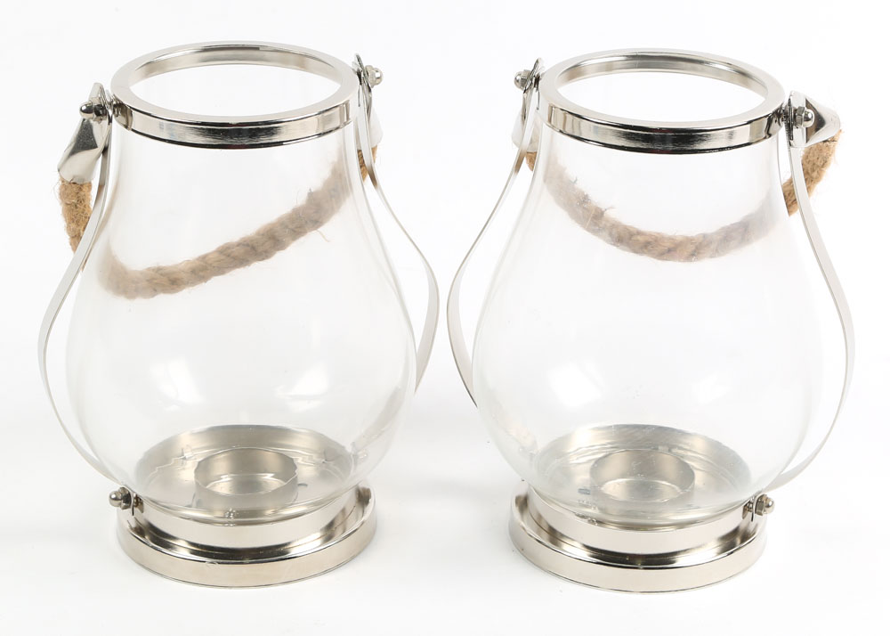 Contemporary Glass Candle Holders