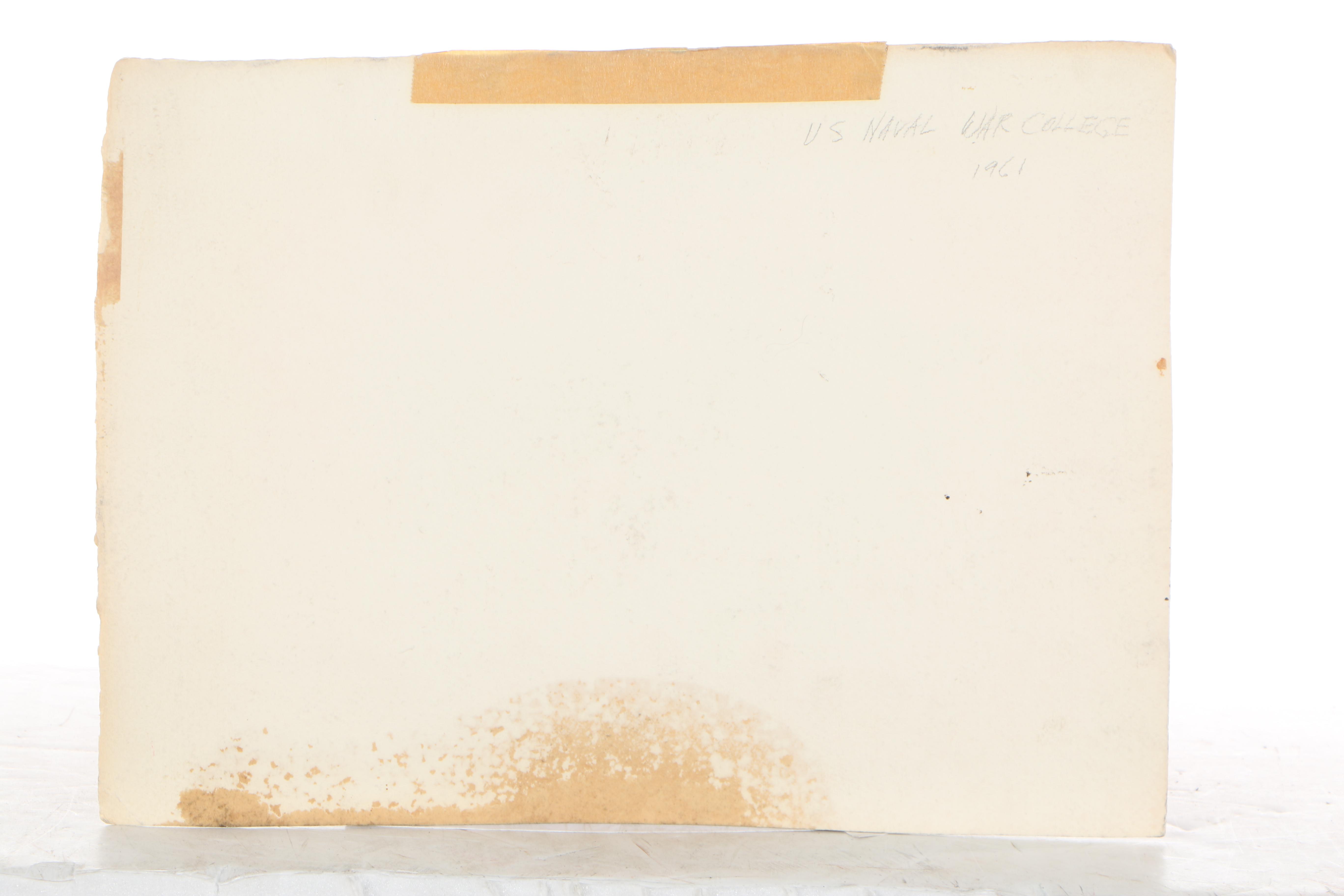 Edmond J. Fitzgerald 1961 Watercolor on Paper "US Naval War College"