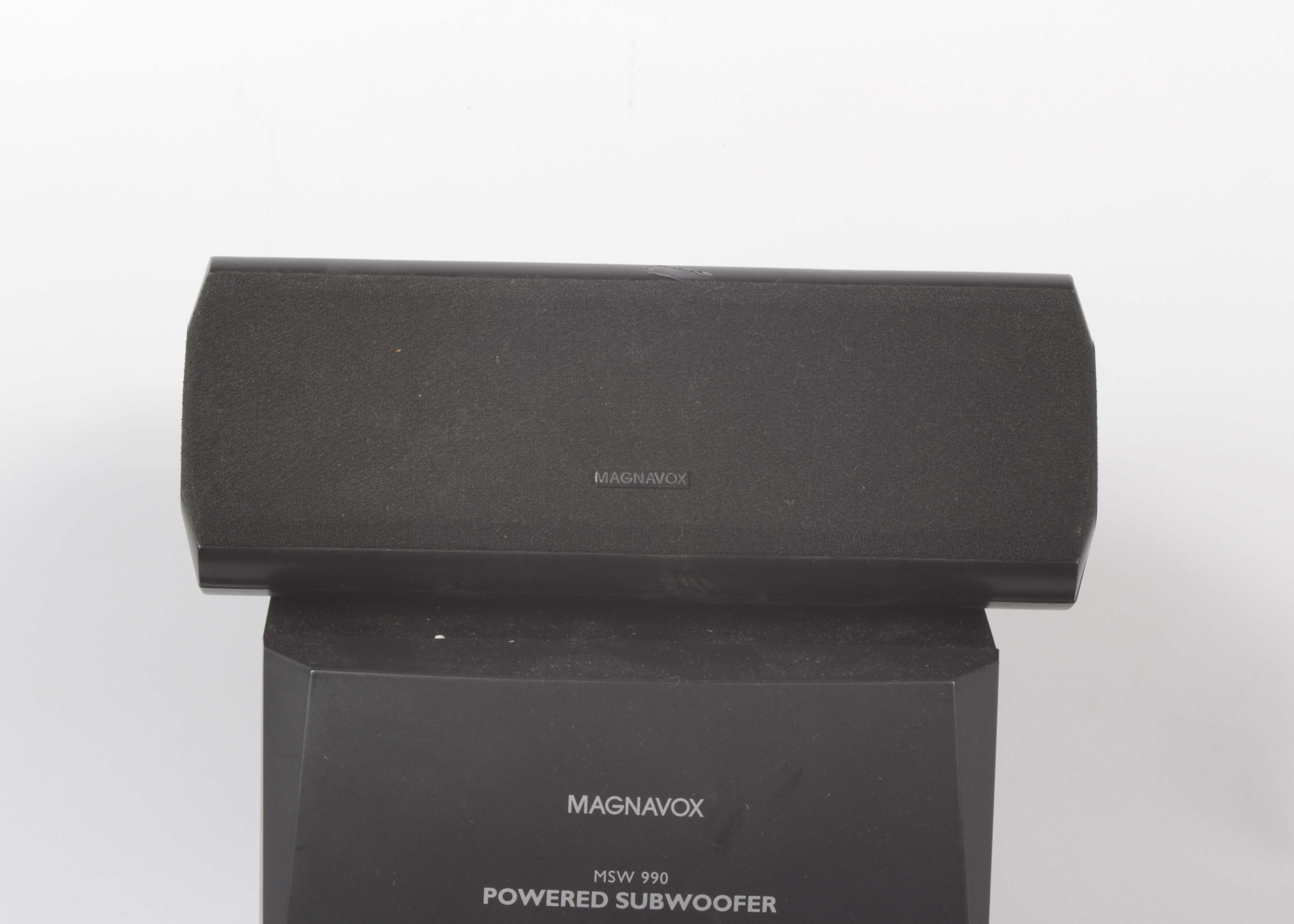 Magnavox MSW 990 Subwoofer and Speakers