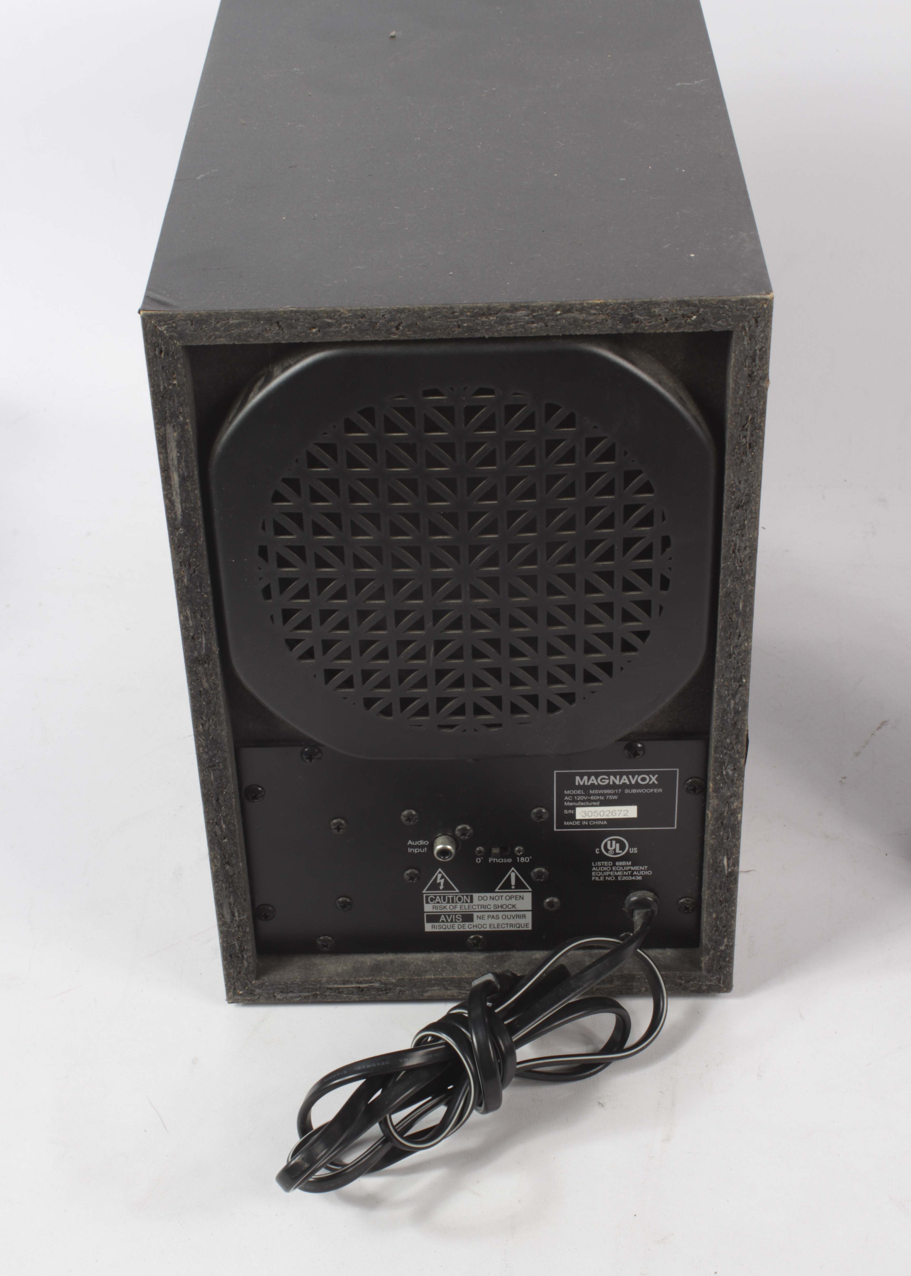 Magnavox MSW 990 Subwoofer and Speakers