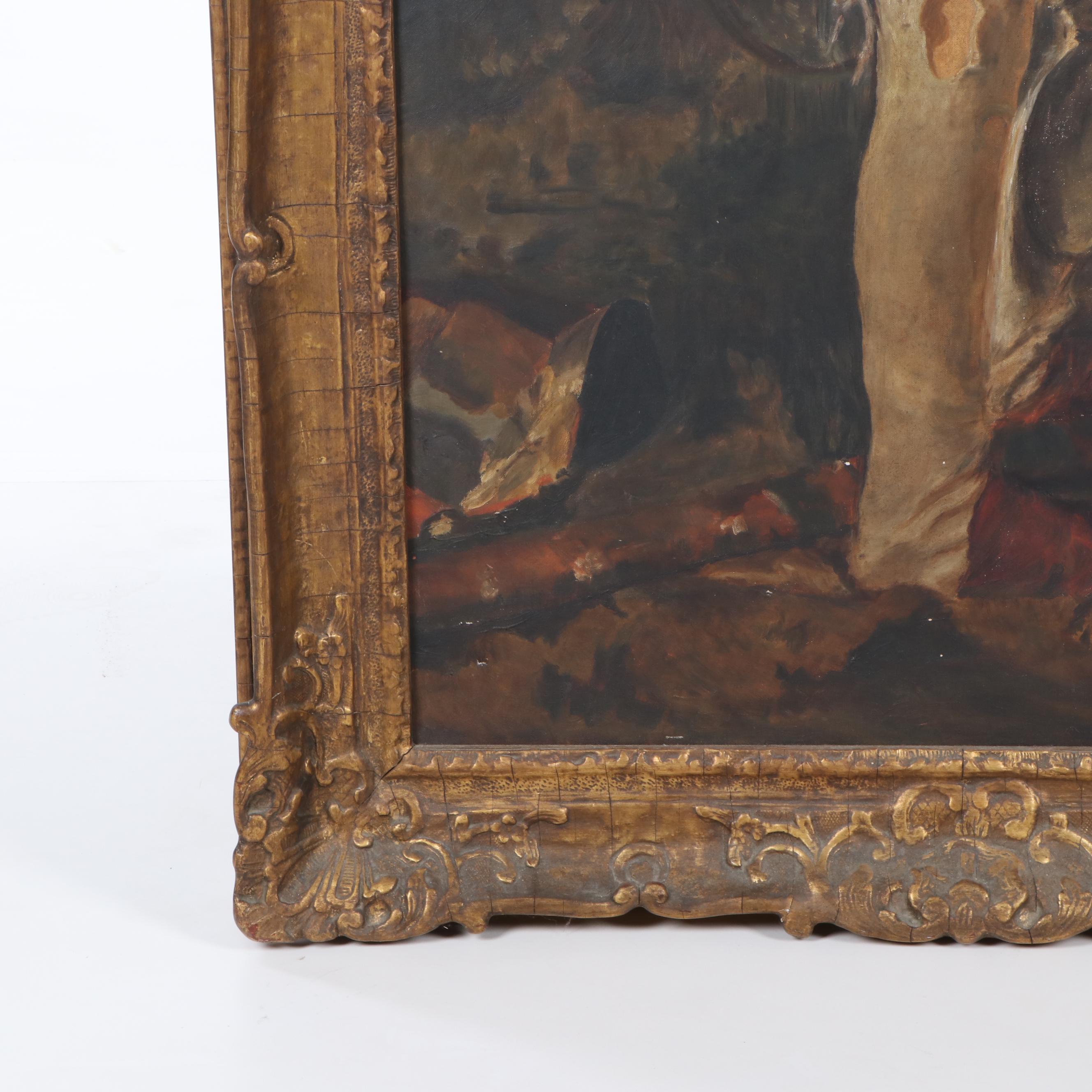 Copy Painting after Antonio Mancini "The Young Juggler"