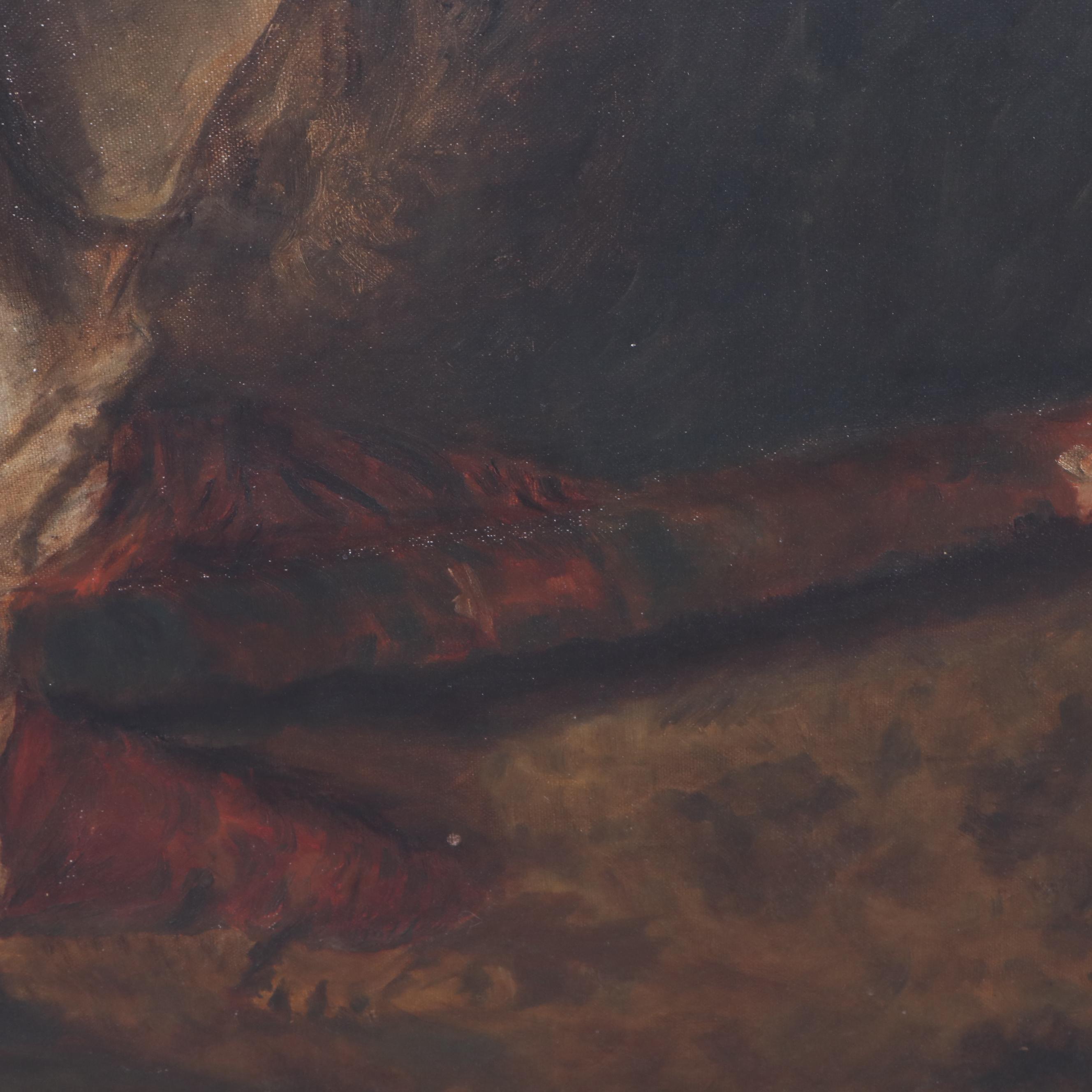 Copy Painting after Antonio Mancini "The Young Juggler"