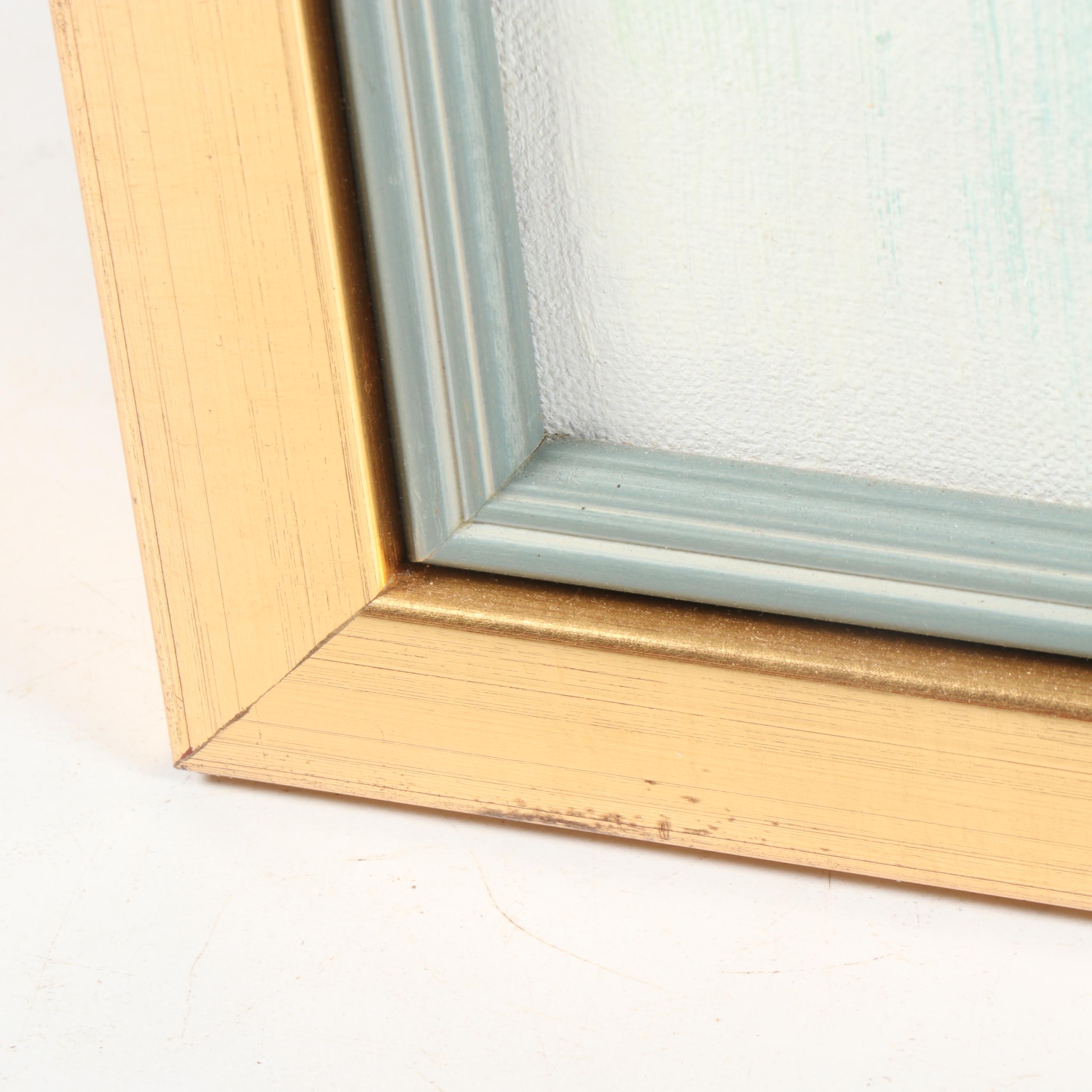 A. Simpson Oil Painting of Harbor Scene