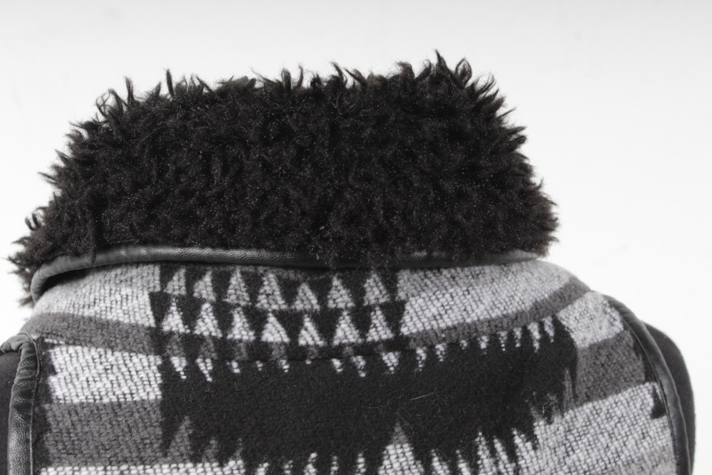 Women's Faux Fur Navajo Patterned Vest