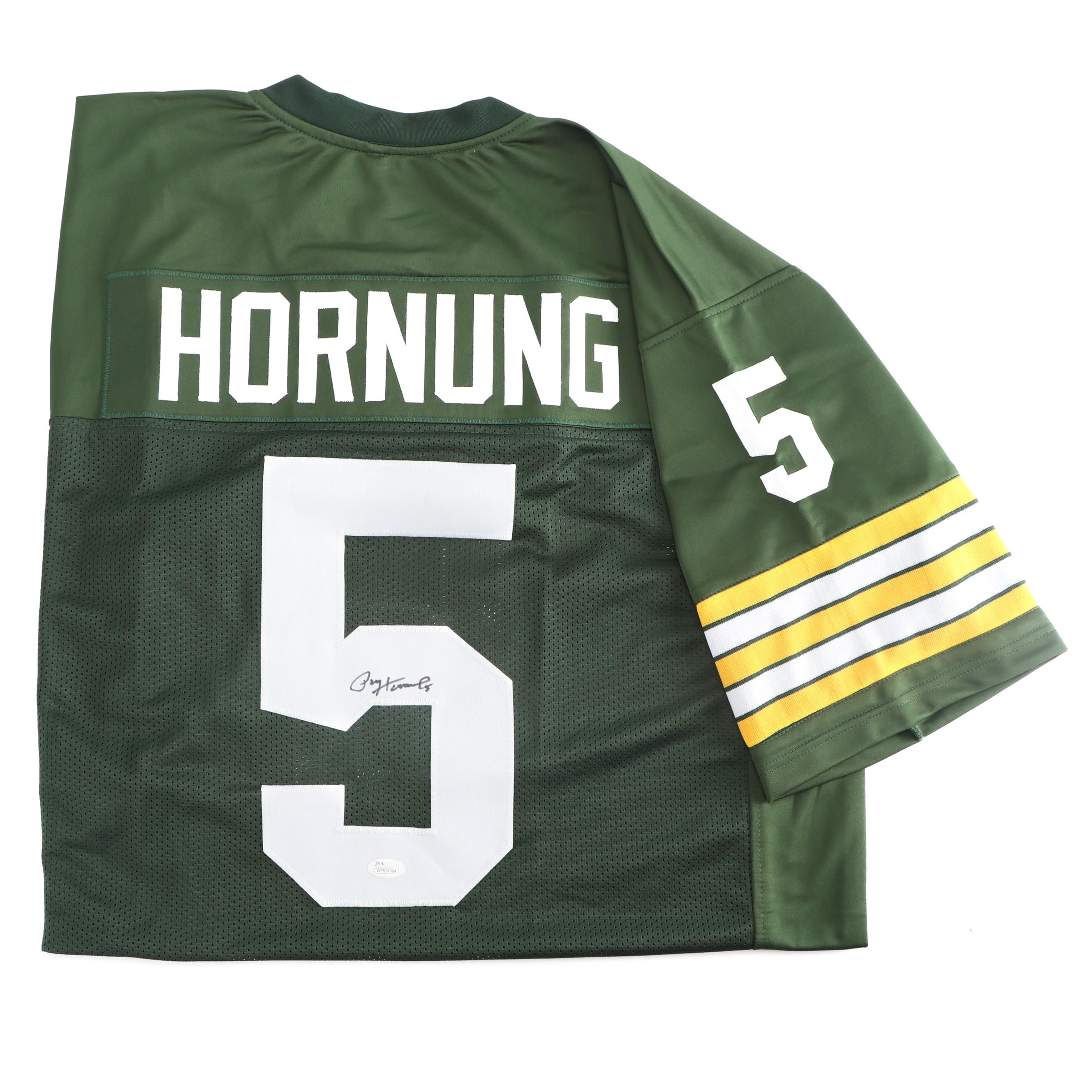 Paul "The Golden Boy" Hornung Autographed Green Bay Packers Replica Jersey