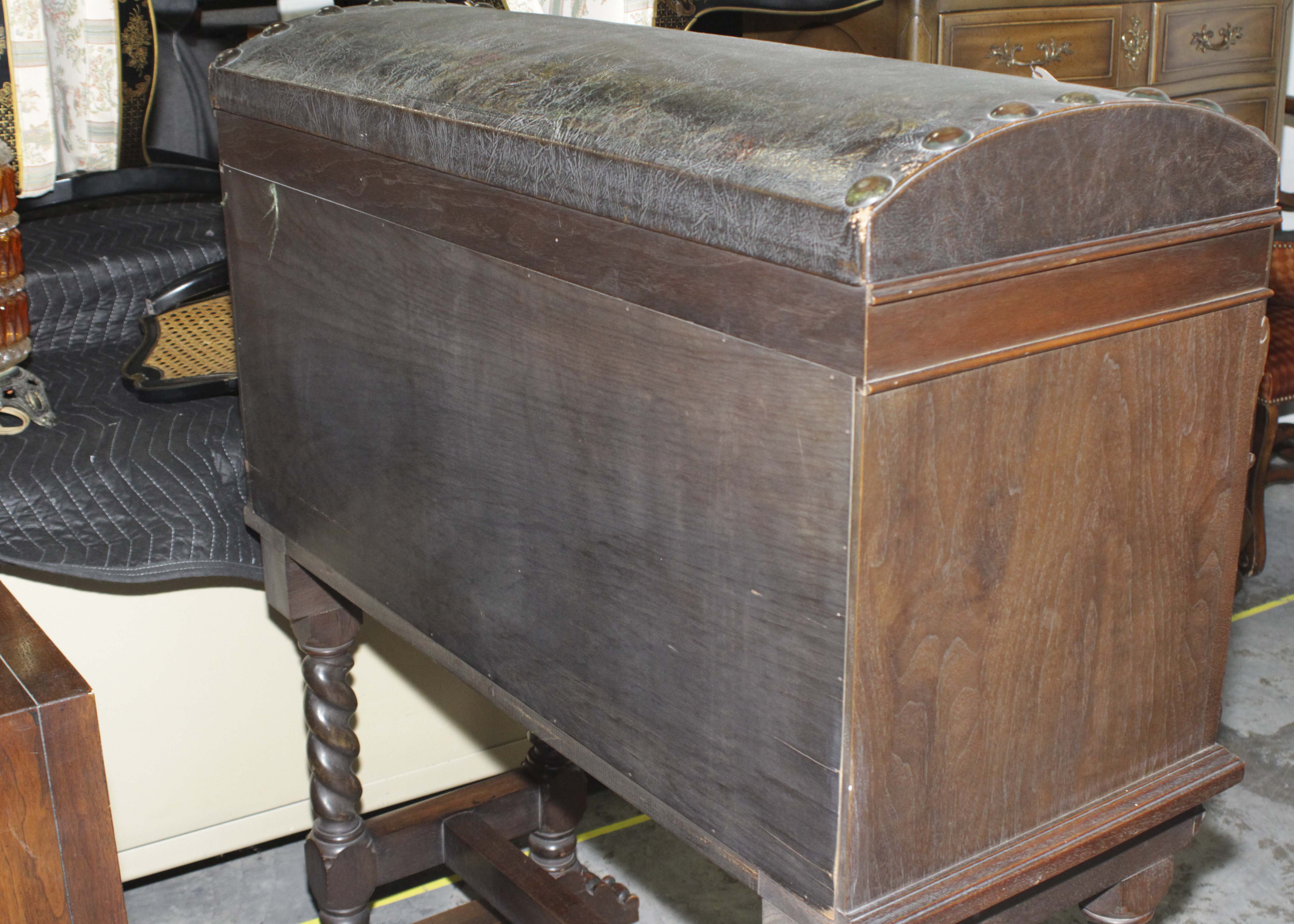Spanish Colonial Revival Walnut Vargueno Desk on Stand, Circa 1920