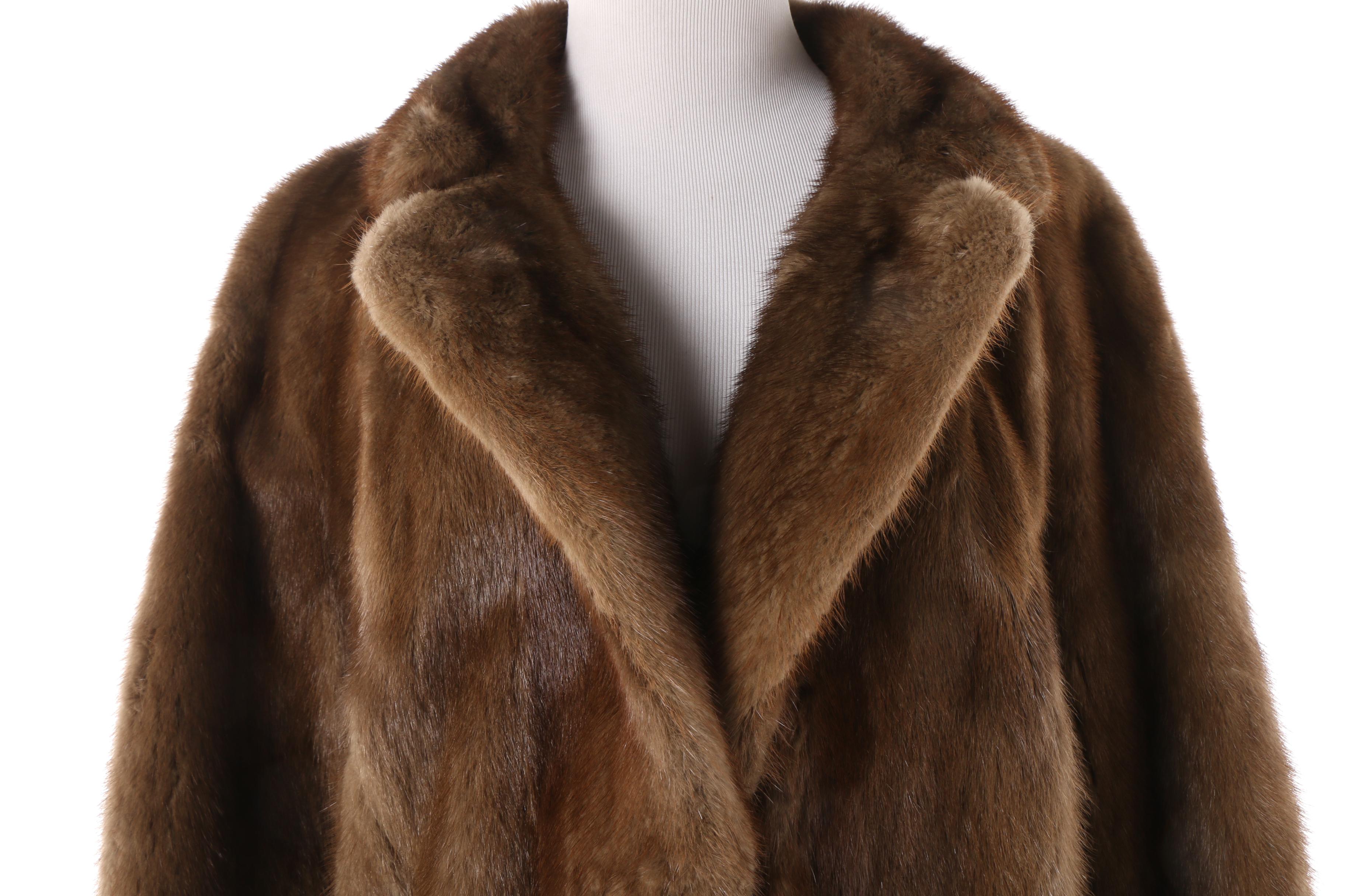Vintage Burchay's Brown Mink Fur Coat