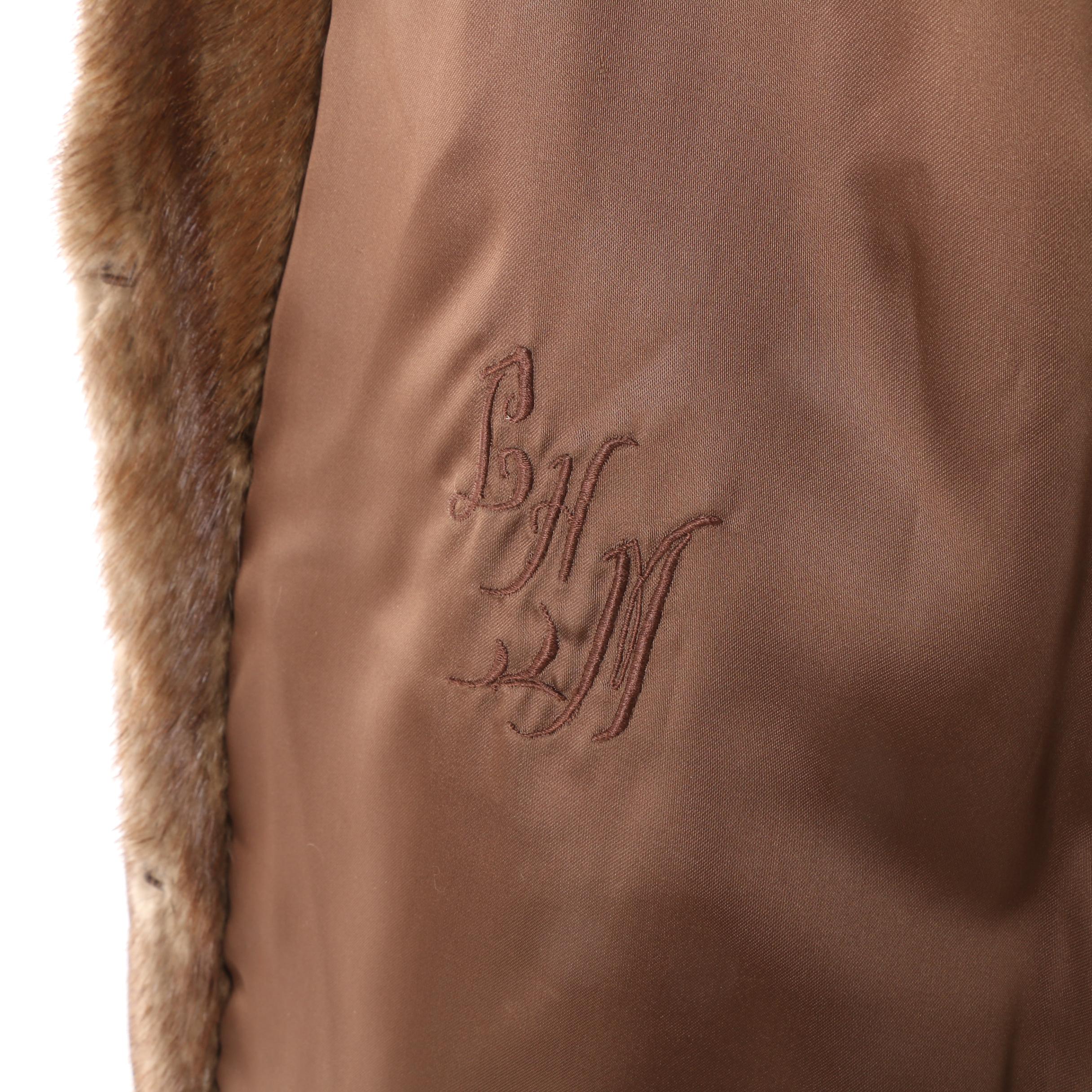 Vintage Burchay's Brown Mink Fur Coat