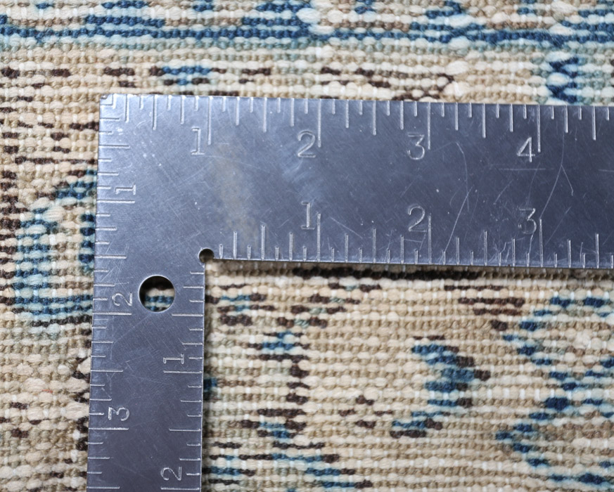 Hand-Knotted Persian Hamadan Wool Rug In a Nain Style